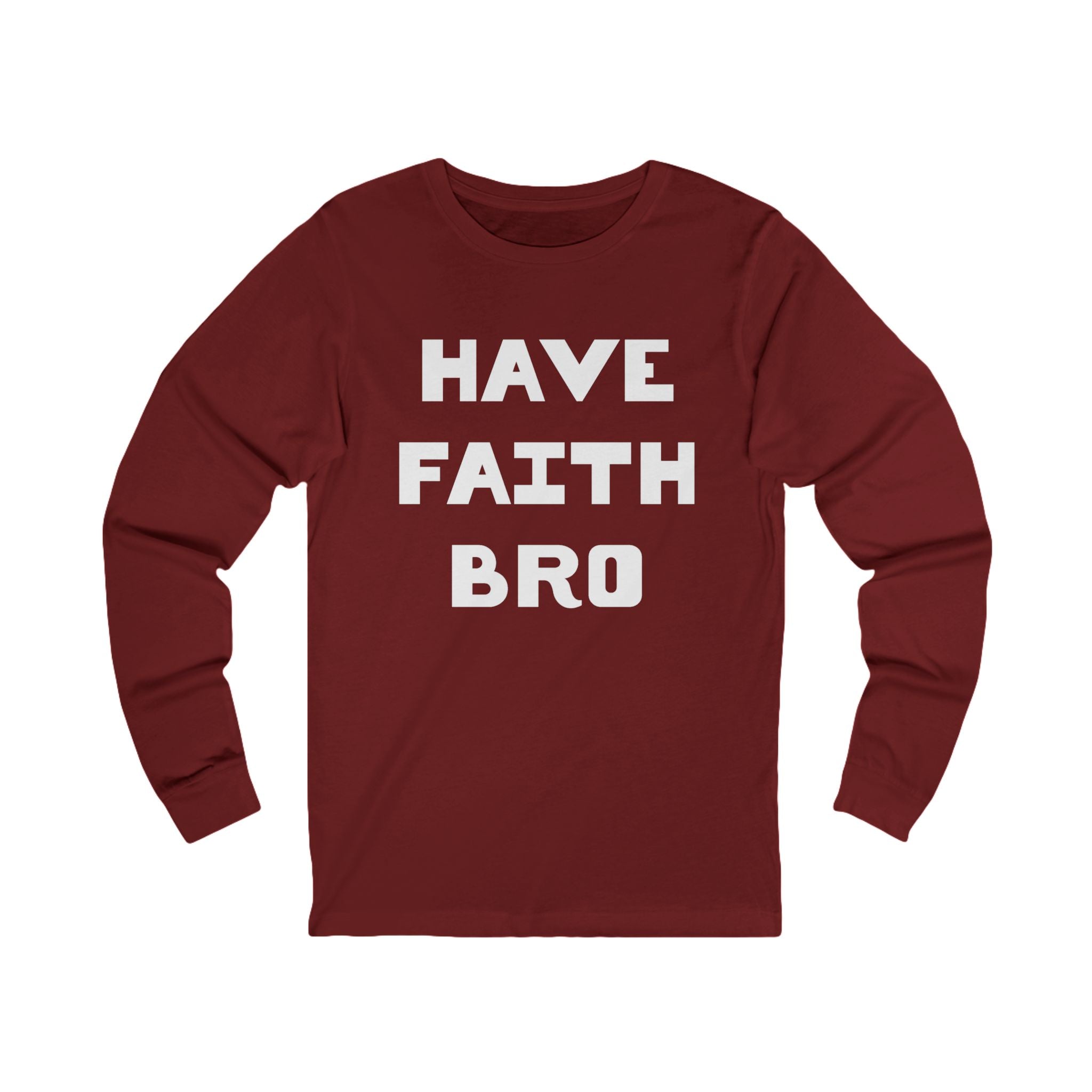 Faith Based Teen Boys Long Sleeve T-Shirt - Have Faith Bro | Long - sleeve by atgodanddesigns