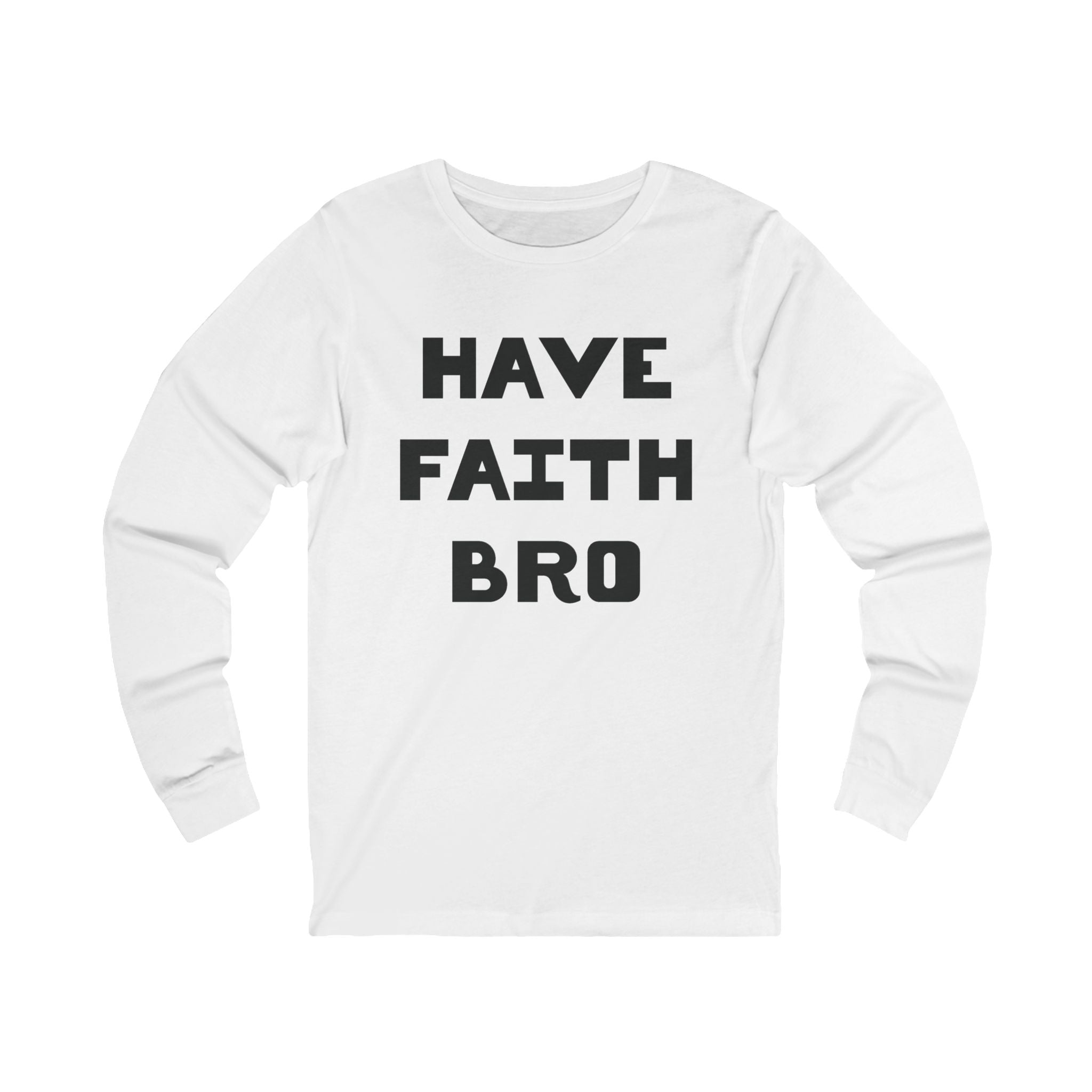Faith Based Teen Boys Long Sleeve T-Shirt - Have Faith Bro | Long - sleeve by atgodanddesigns
