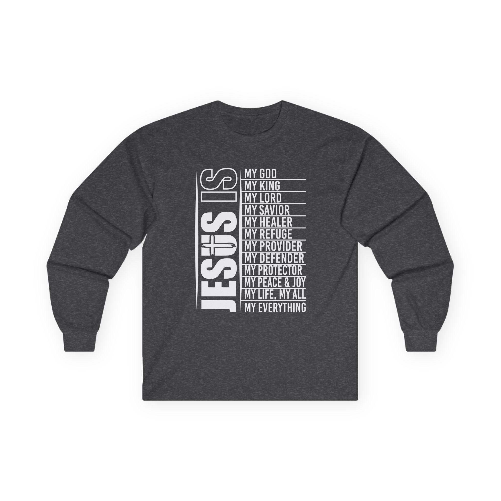 Faith Based Teen Boys Long Sleeve T-Shirt - Jesus Is | Long - sleeve by atgodanddesigns
