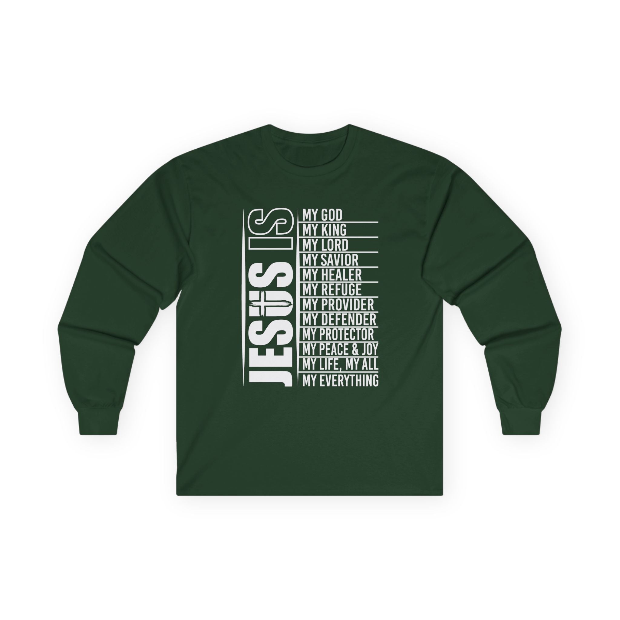 Faith Based Teen Boys Long Sleeve T-Shirt - Jesus Is | Long - sleeve by atgodanddesigns