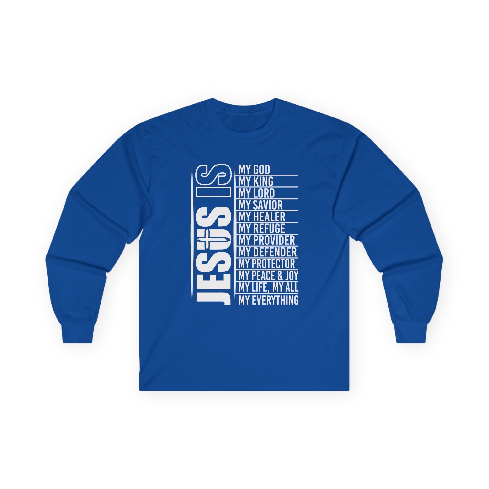 Faith Based Teen Boys Long Sleeve T-Shirt - Jesus Is | Long - sleeve by atgodanddesigns