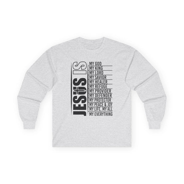 Faith Based Teen Boys Long Sleeve T-Shirt - Jesus Is | Long - sleeve by atgodanddesigns