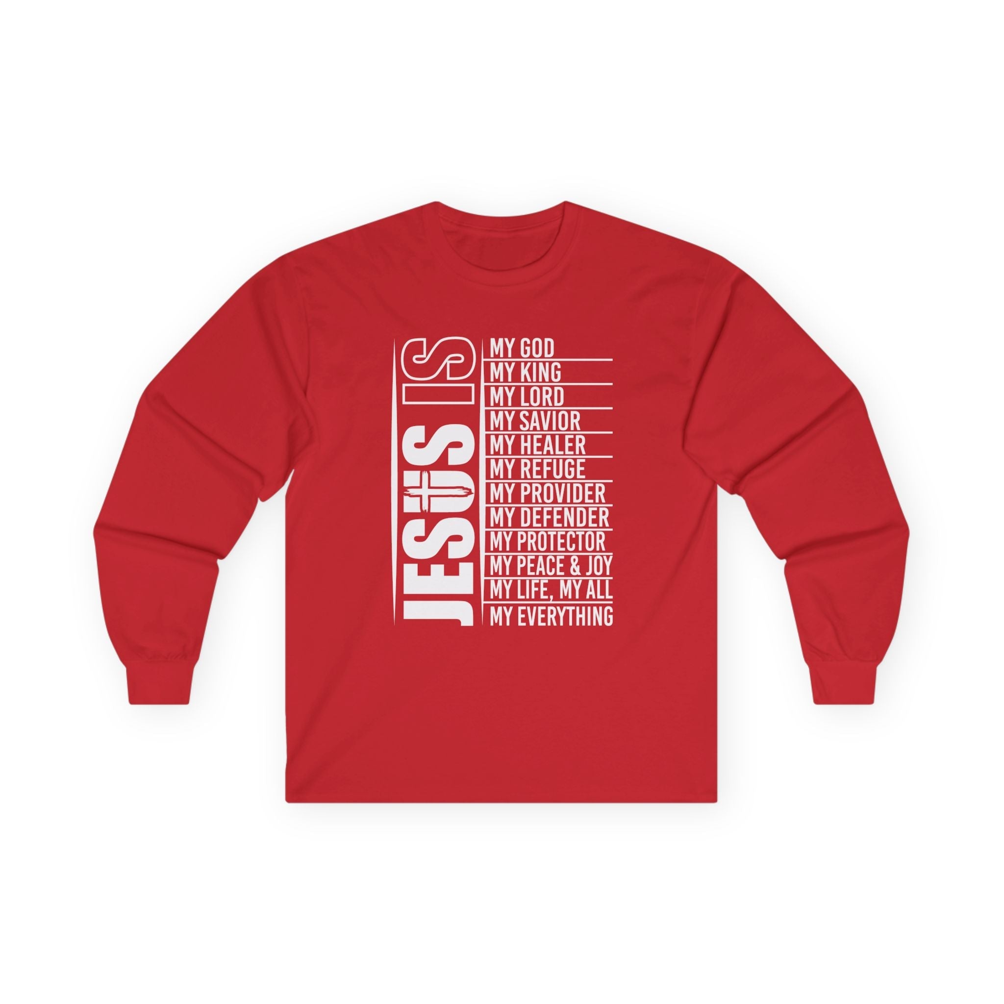 Faith Based Teen Boys Long Sleeve T-Shirt - Jesus Is | Long - sleeve by atgodanddesigns