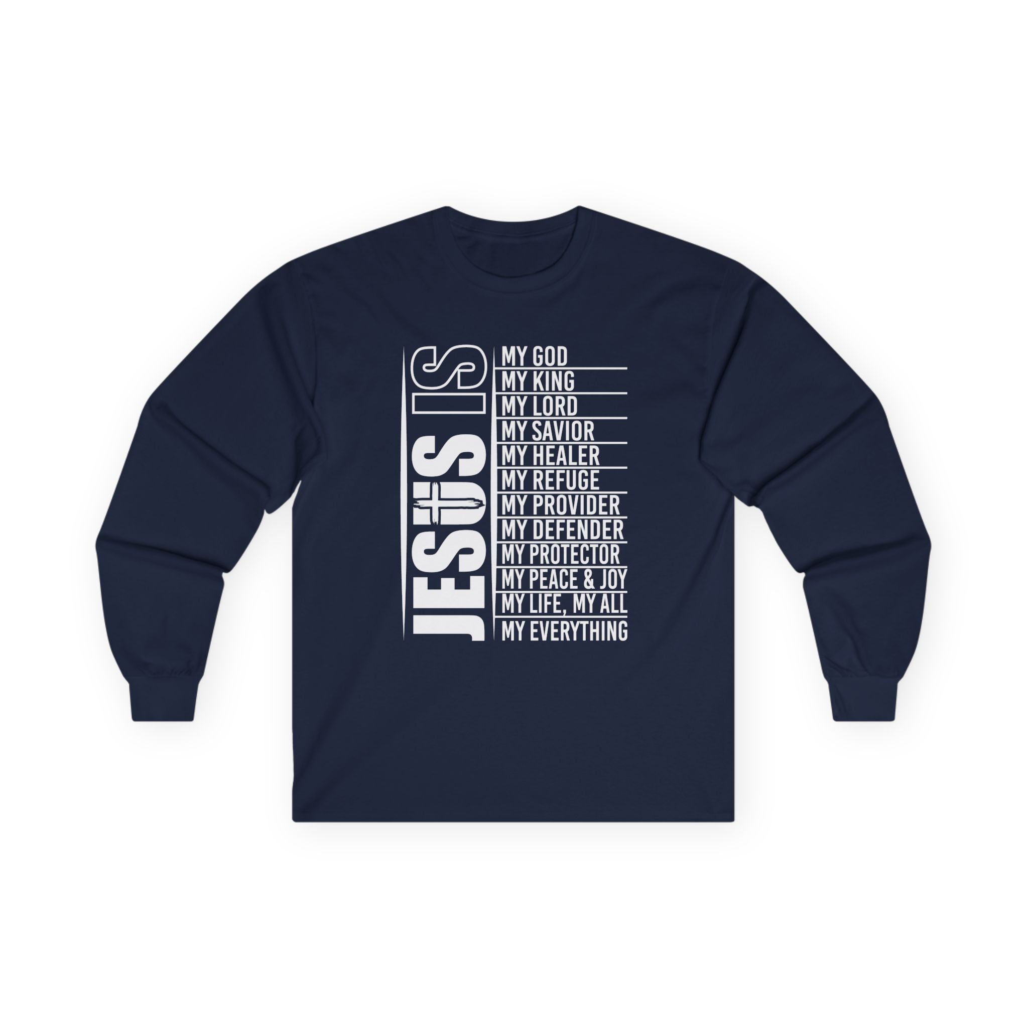 Faith Based Teen Boys Long Sleeve T-Shirt - Jesus Is | Long - sleeve by atgodanddesigns