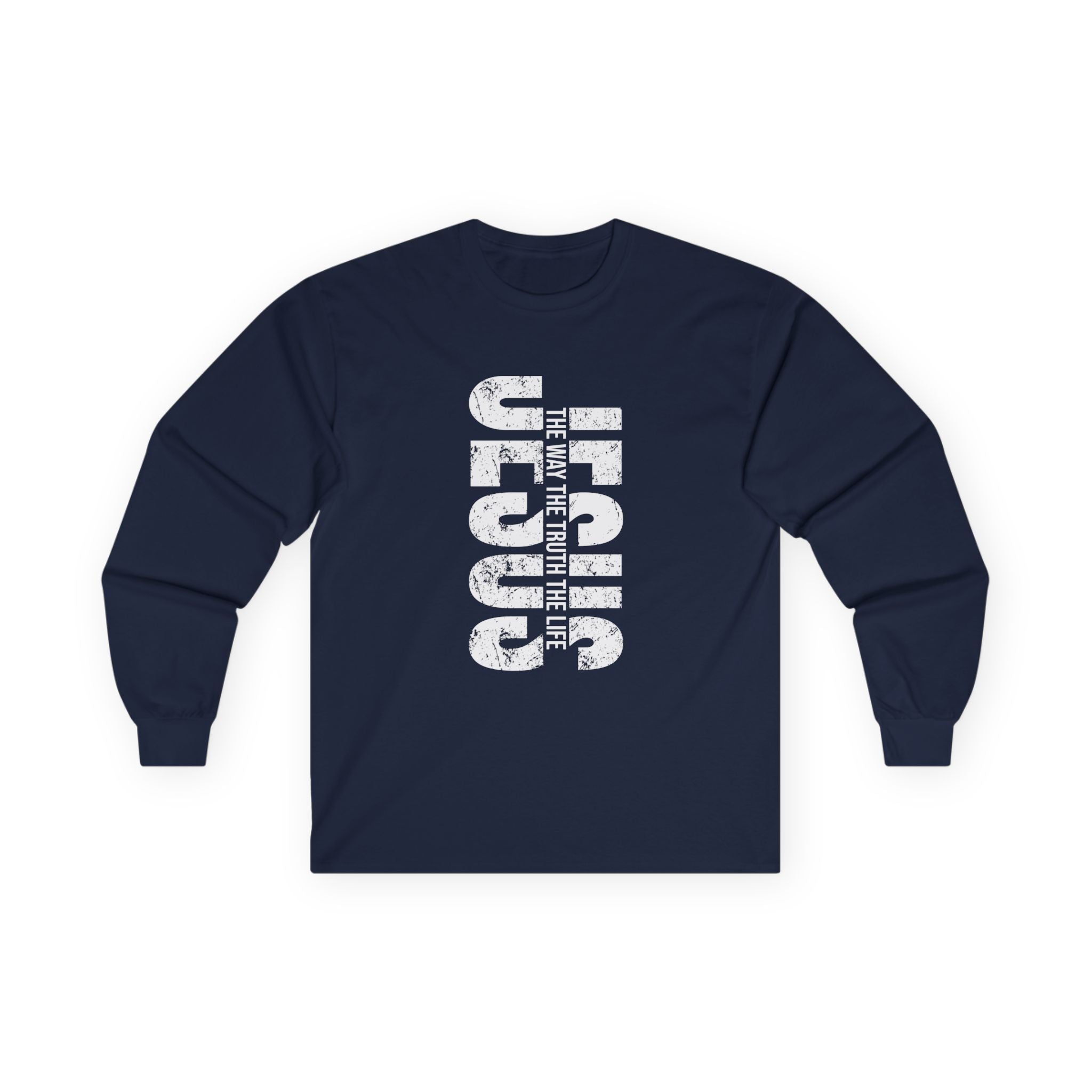 Faith Based Teen Boys Long Sleeve T-Shirt - Jesus The Way The Truth The Life | Long - sleeve by atgodanddesigns