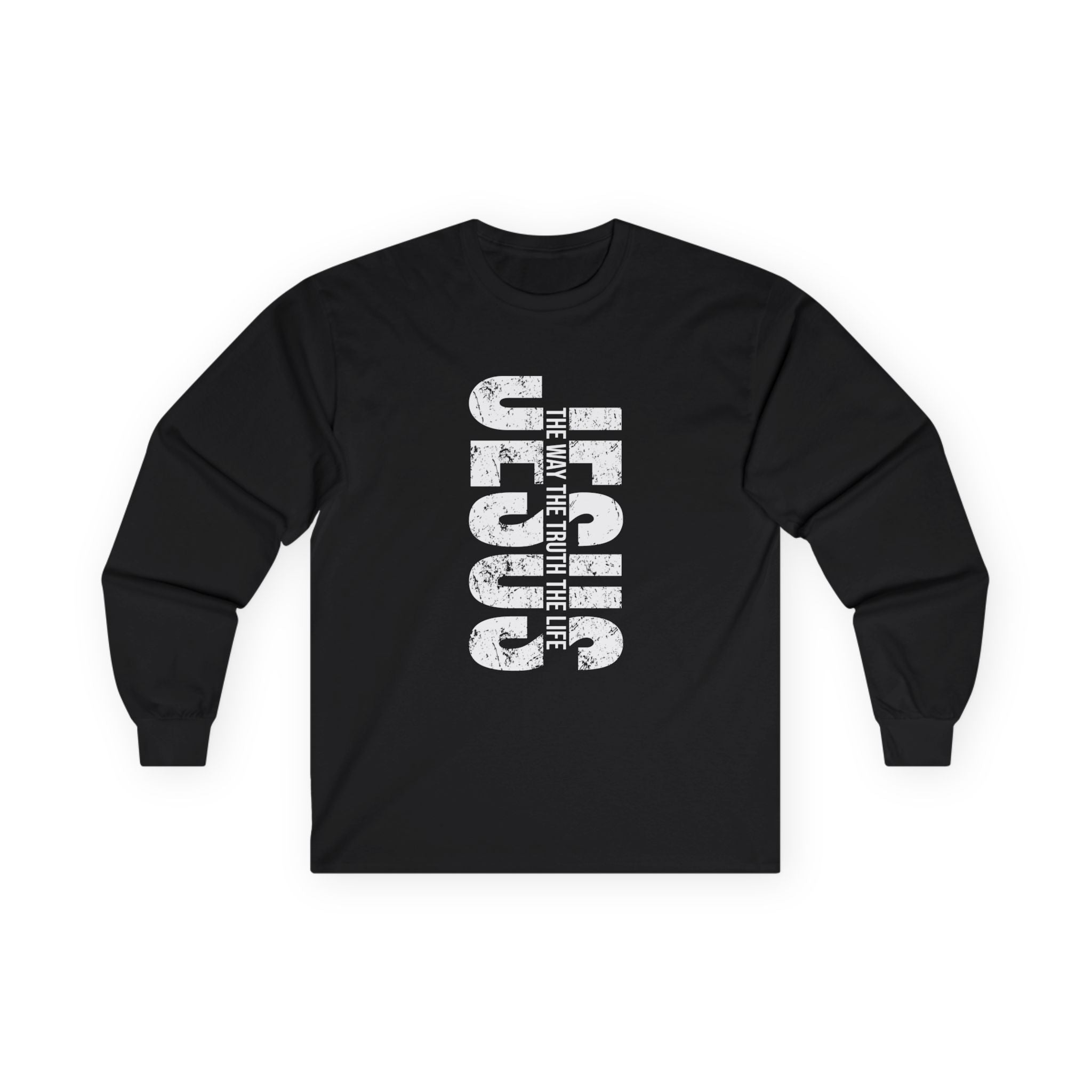 Faith Based Teen Boys Long Sleeve T-Shirt - Jesus The Way The Truth The Life | Long - sleeve by atgodanddesigns