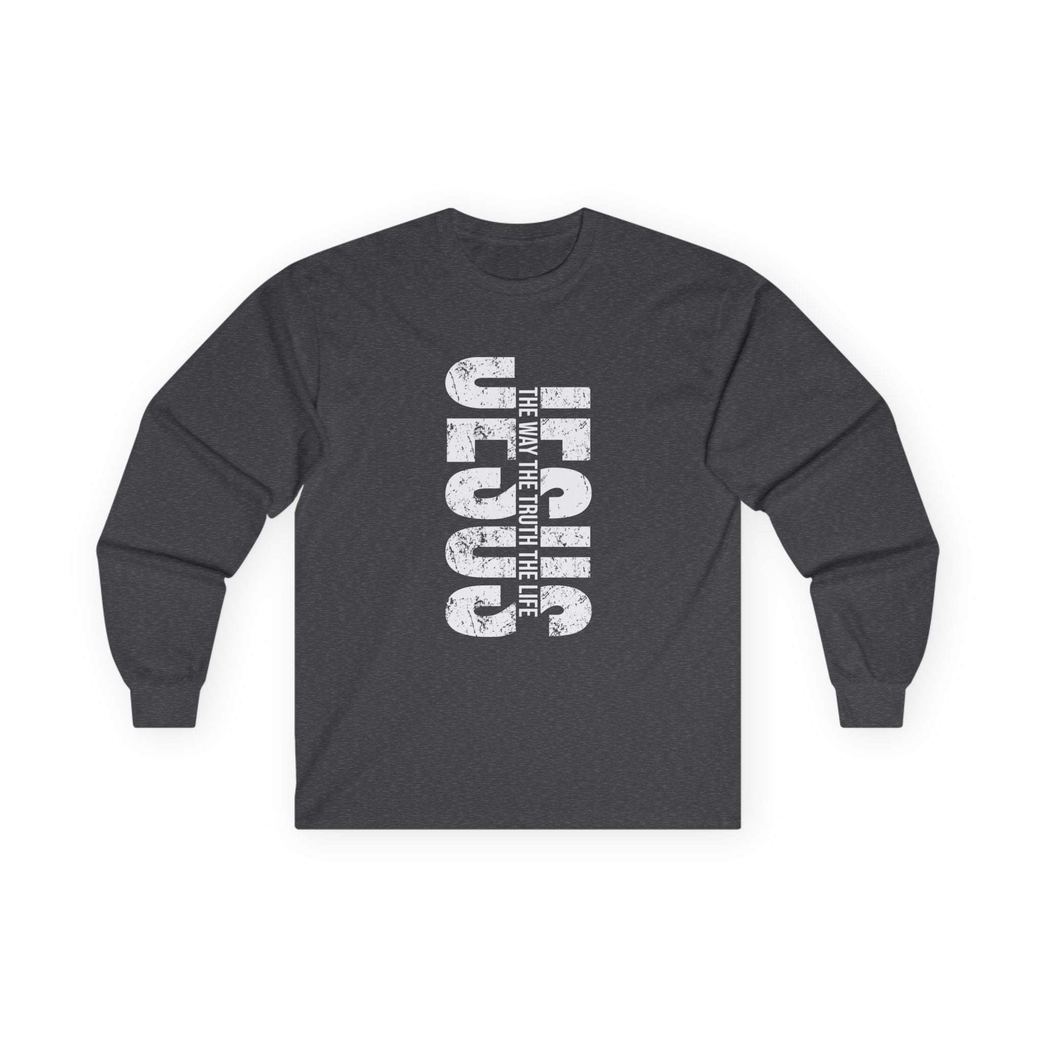 Faith Based Teen Boys Long Sleeve T-Shirt - Jesus The Way The Truth The Life | Long - sleeve by atgodanddesigns