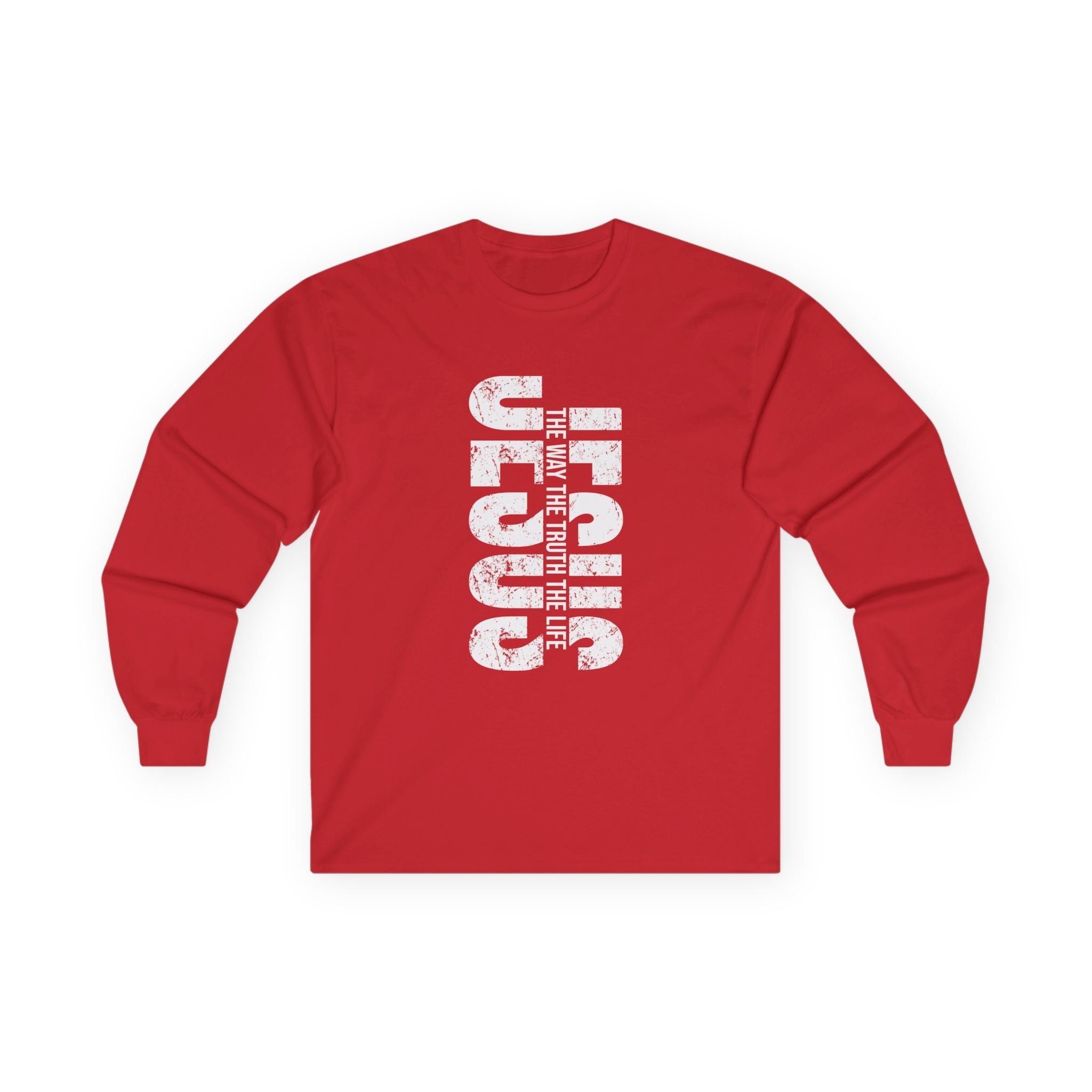 Faith Based Teen Boys Long Sleeve T-Shirt - Jesus The Way The Truth The Life | Long - sleeve by atgodanddesigns