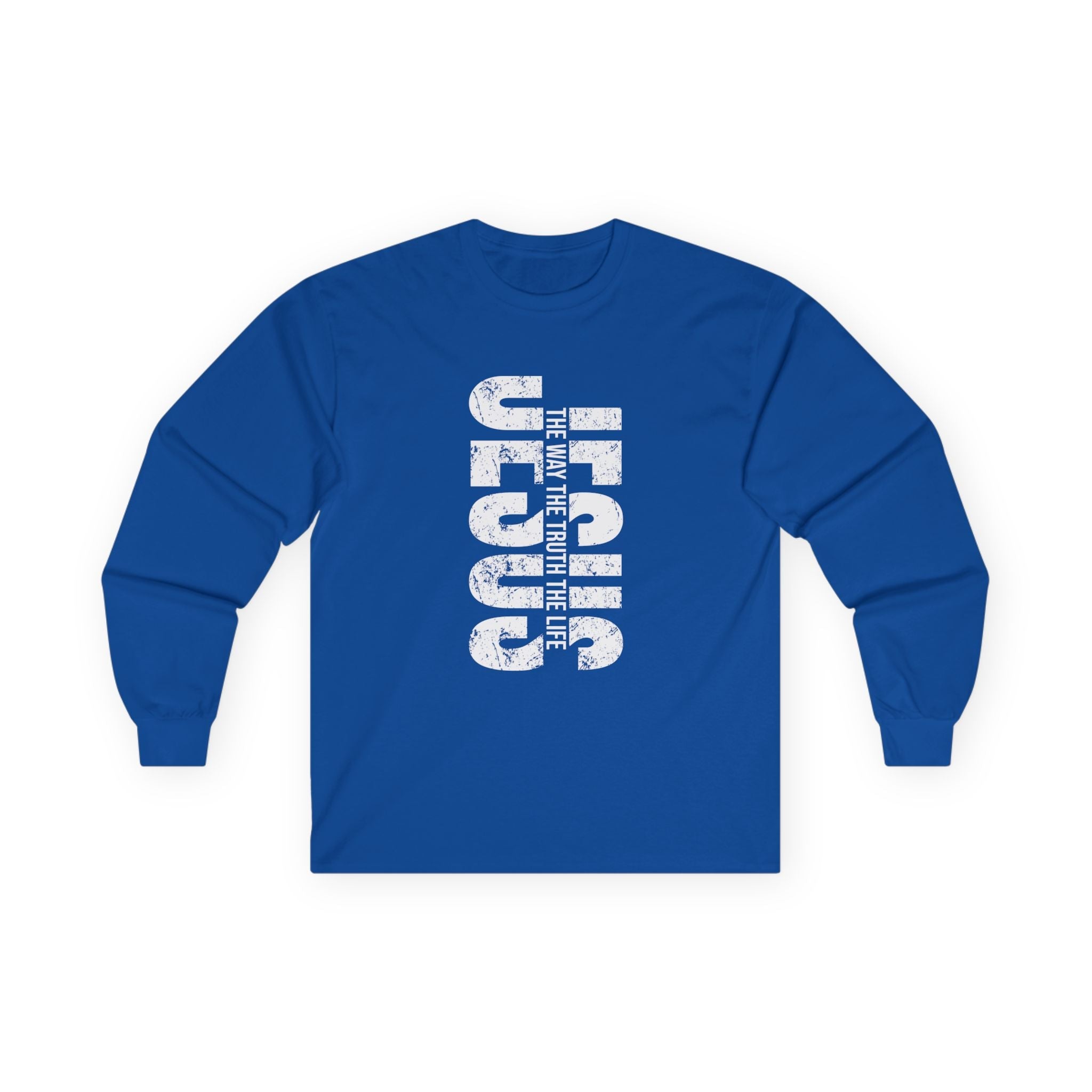 Faith Based Teen Boys Long Sleeve T-Shirt - Jesus The Way The Truth The Life | Long - sleeve by atgodanddesigns