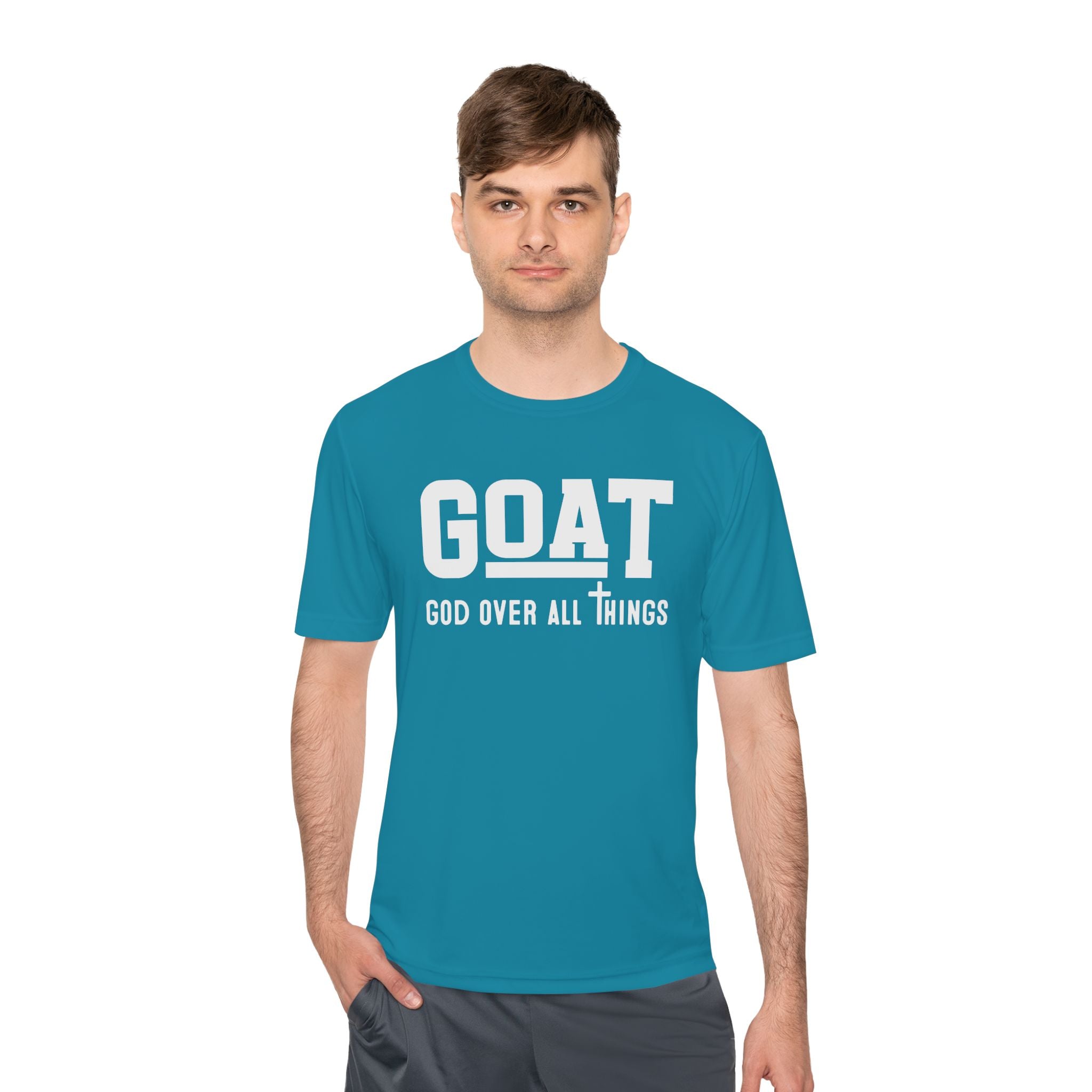Faith Based Teen Boys T-Shirt - GOAT - God Over All Things | T-Shirt by atgodanddesigns