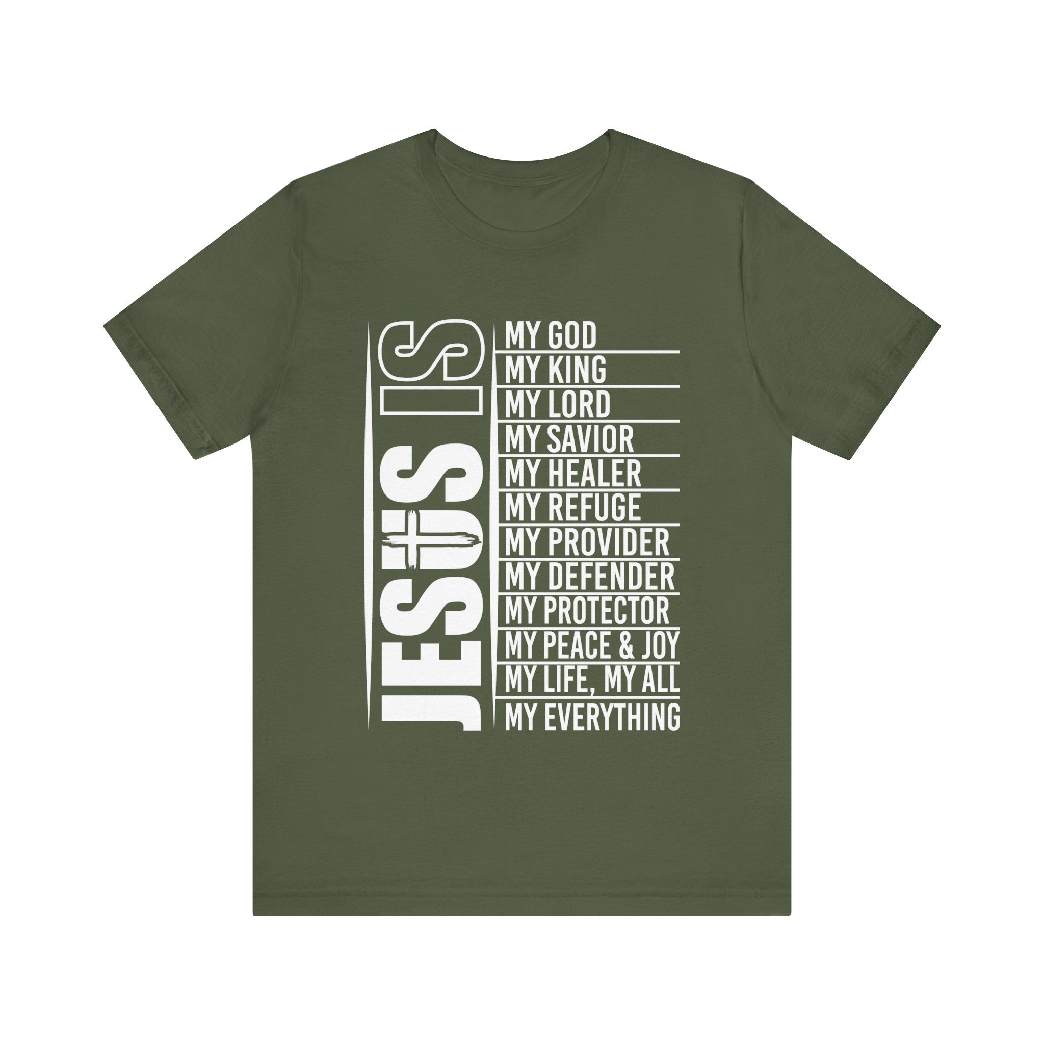 Faith Based Teen Boys T-Shirt - Jesus is | T-Shirt by atgodanddesigns