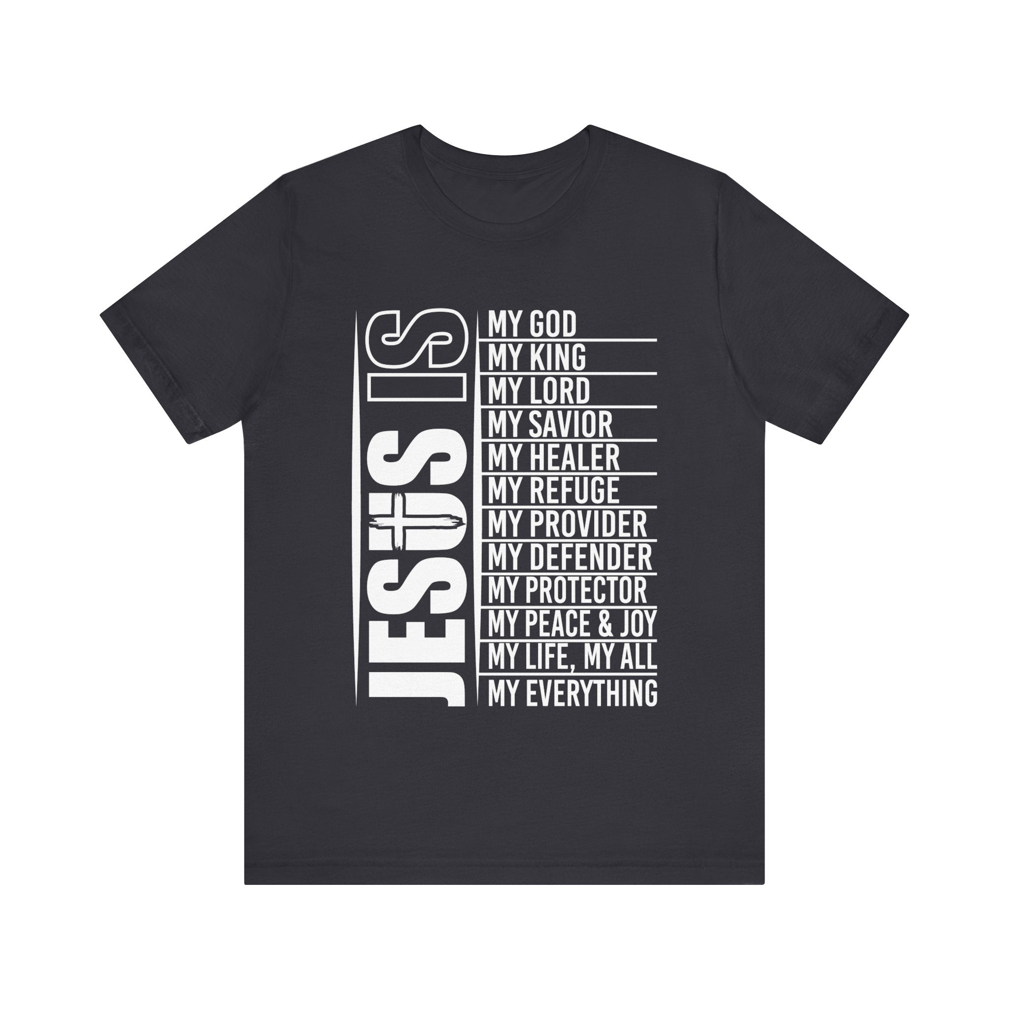 Faith Based Teen Boys T-Shirt - Jesus is | T-Shirt by atgodanddesigns