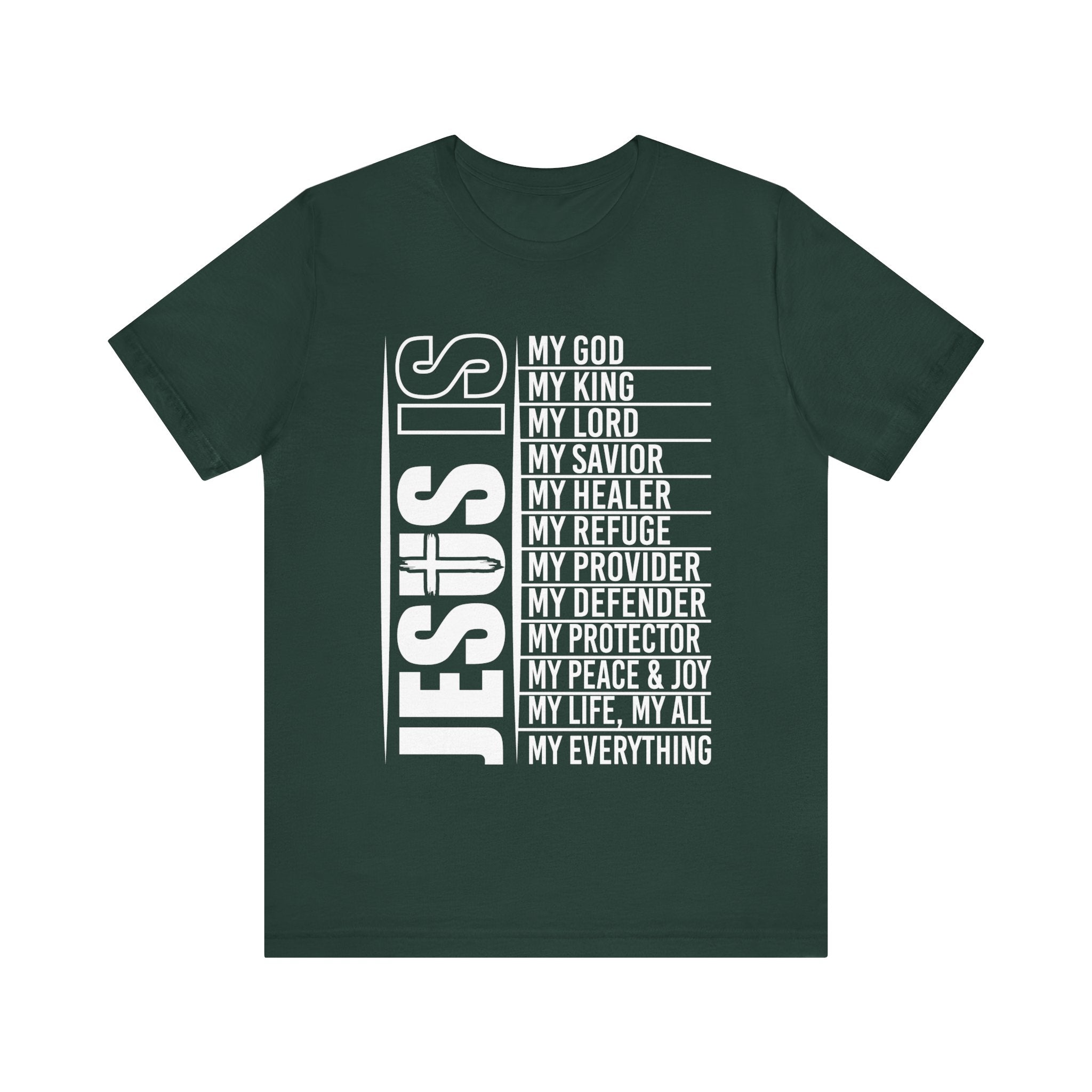 Faith Based Teen Boys T-Shirt - Jesus is | T-Shirt by atgodanddesigns