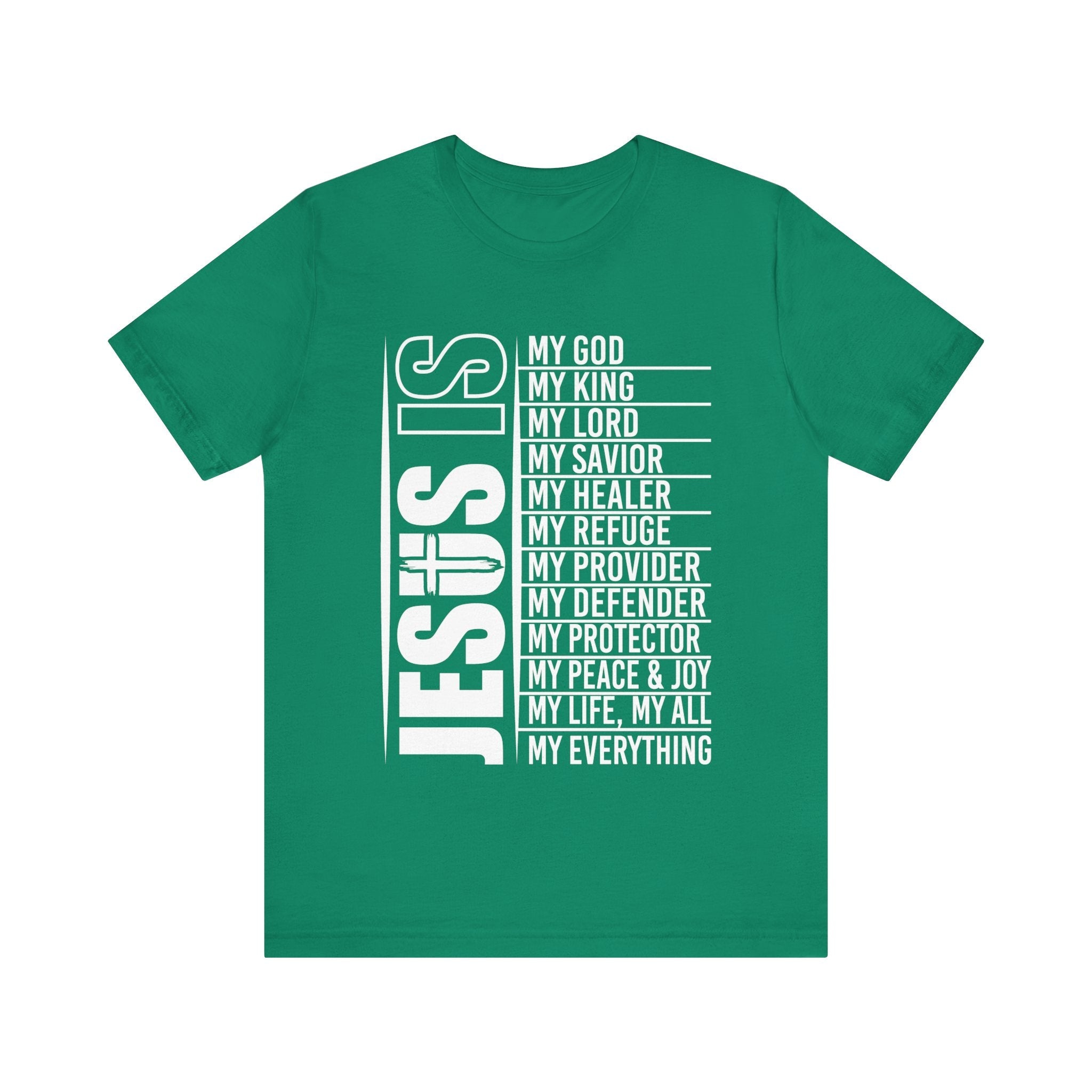 Faith Based Teen Boys T-Shirt - Jesus is | T-Shirt by atgodanddesigns