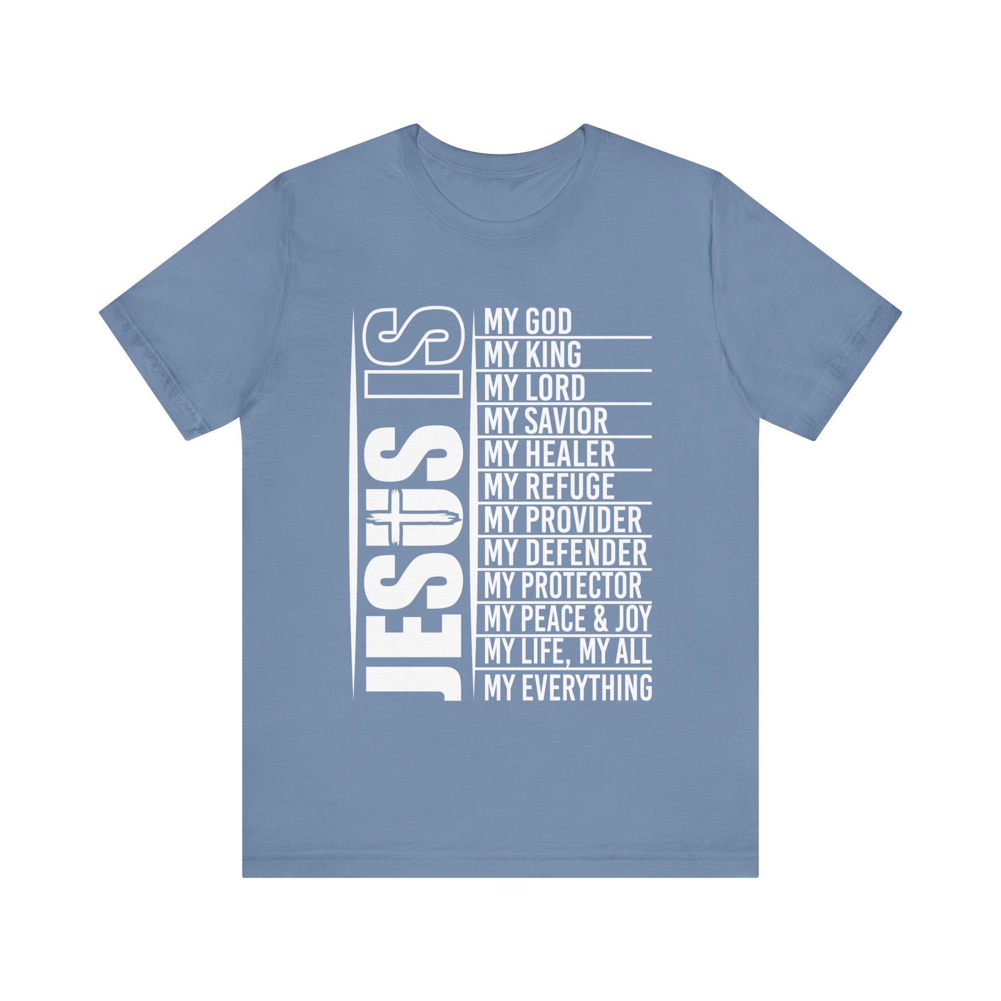 Faith Based Teen Boys T-Shirt - Jesus is | T-Shirt by atgodanddesigns