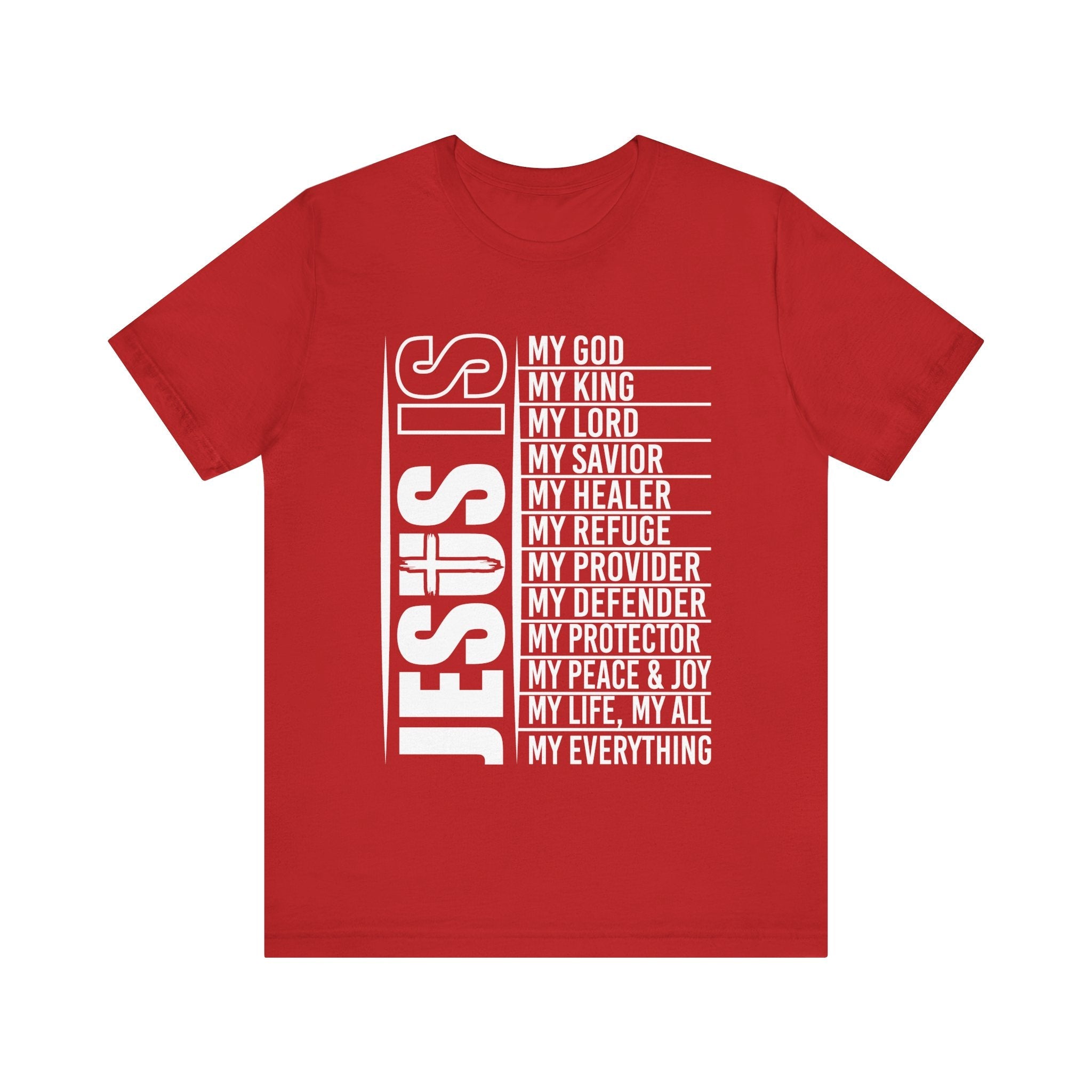 Faith Based Teen Boys T-Shirt - Jesus is | T-Shirt by atgodanddesigns