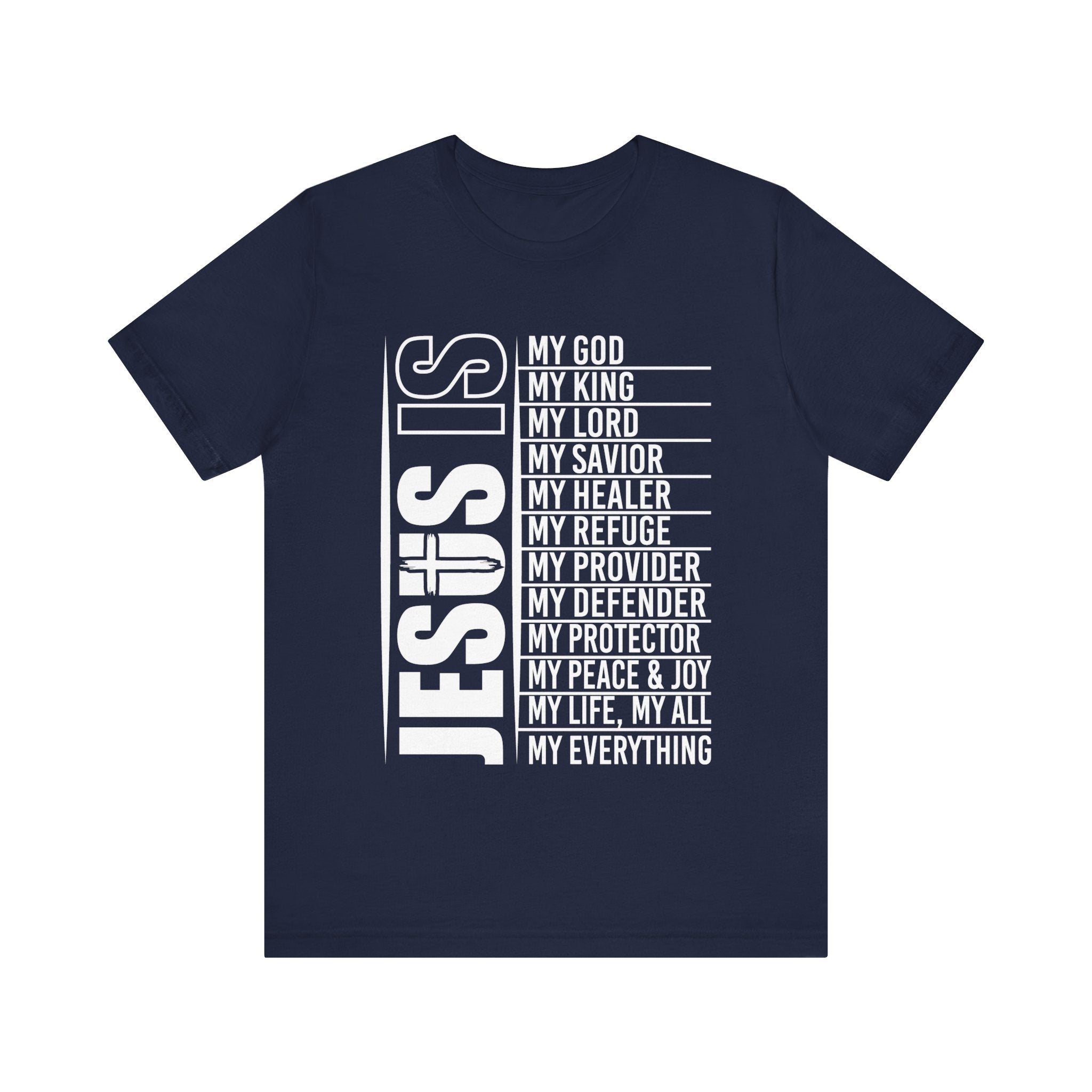 Faith Based Teen Boys T-Shirt - Jesus is | T-Shirt by atgodanddesigns