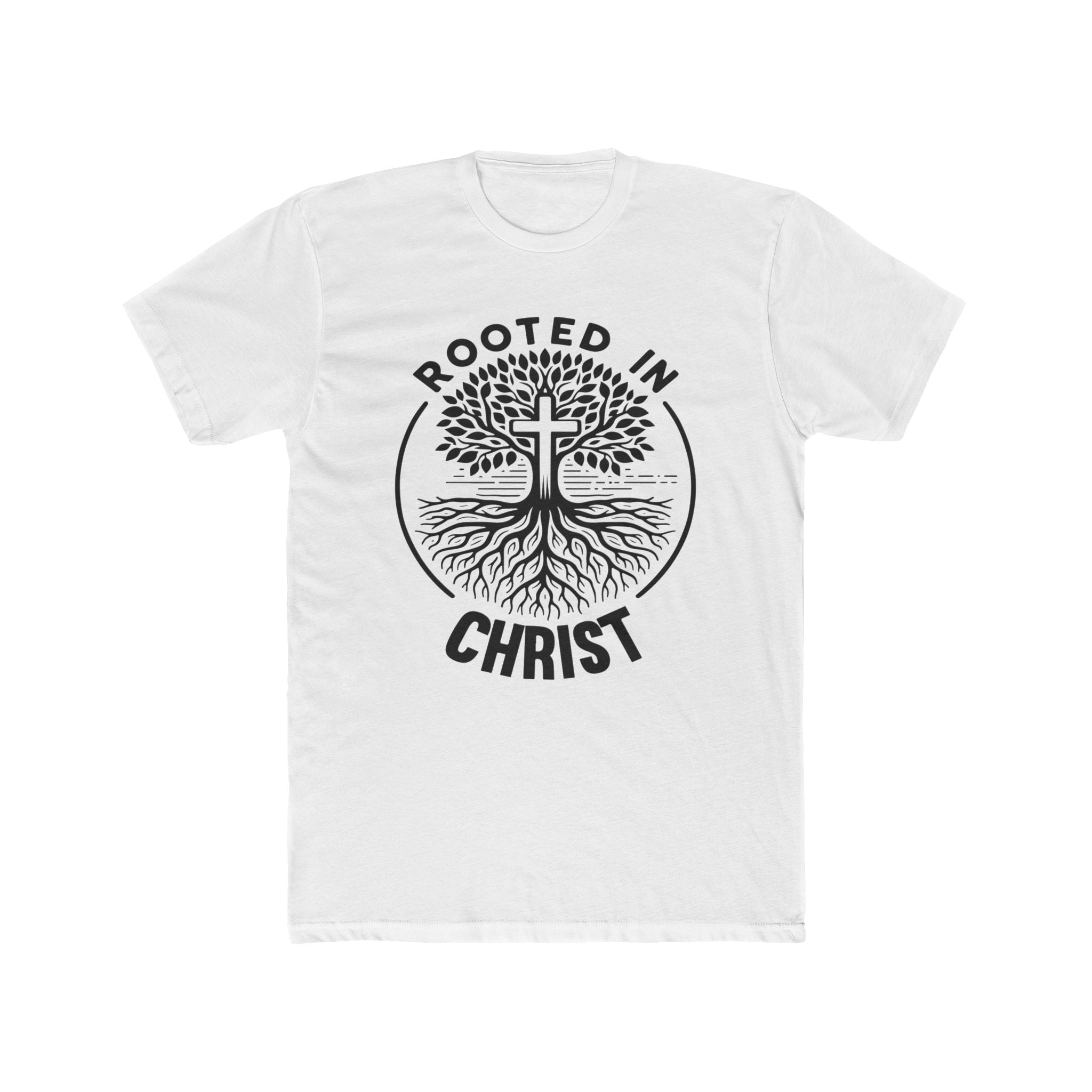 Faith Based Teen Boys T-Shirt - Rooted In Christ | T-Shirt by atgodanddesigns