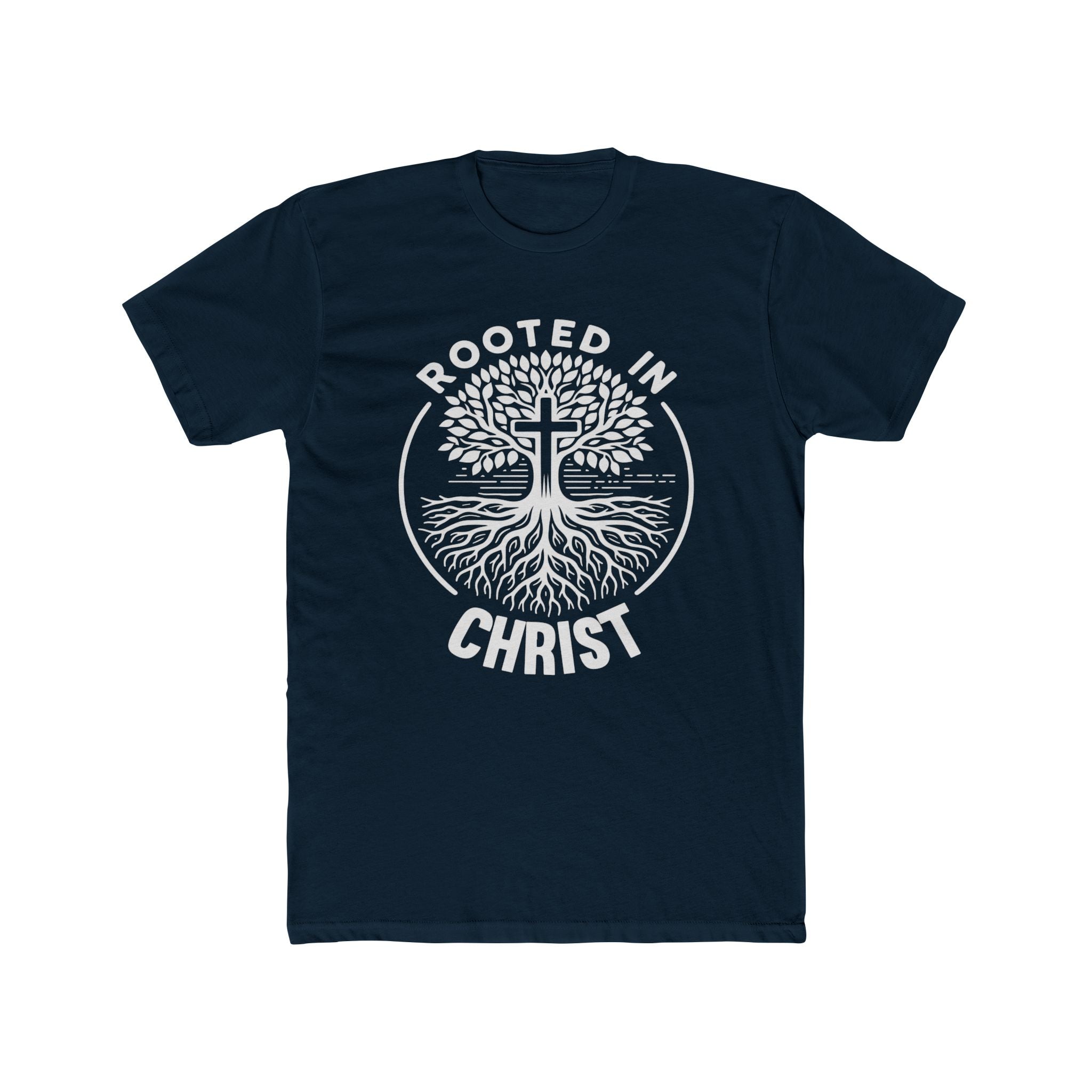 Faith Based Teen Boys T-Shirt - Rooted In Christ | T-Shirt by atgodanddesigns
