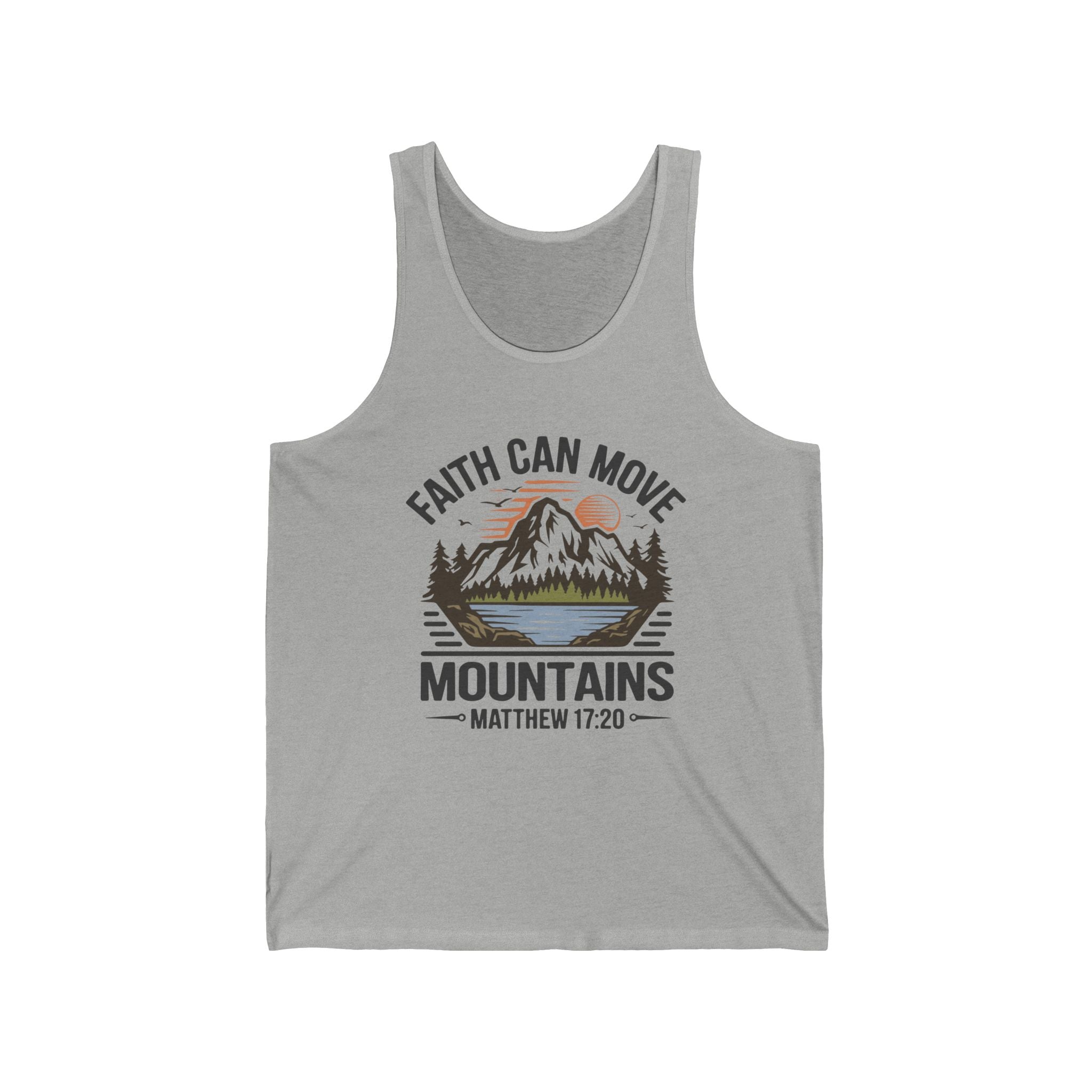 Faith Based Teen Boys Tank - Faith Can Move Mountains | Tank Top by atgodanddesigns
