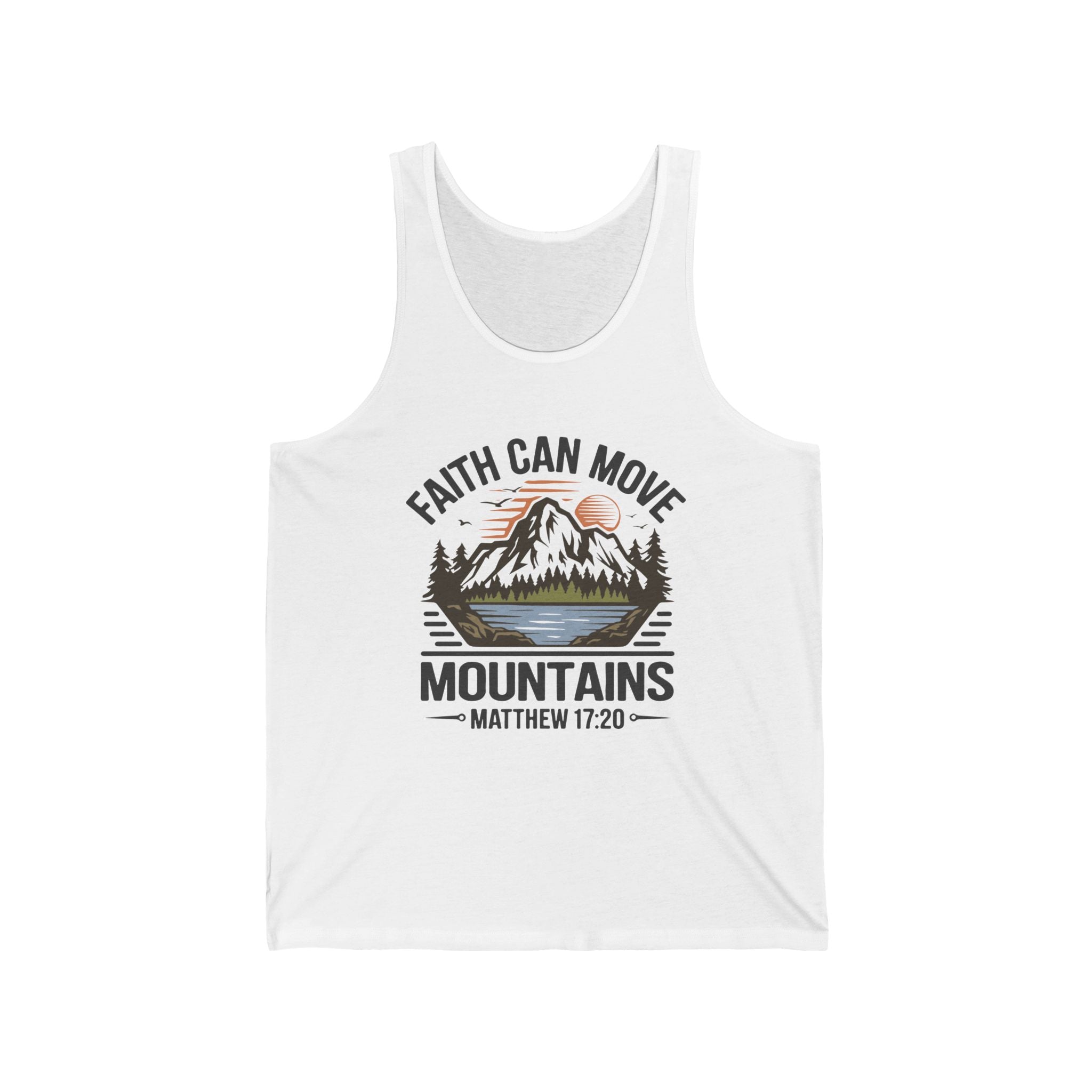 Faith Based Teen Boys Tank - Faith Can Move Mountains | Tank Top by atgodanddesigns