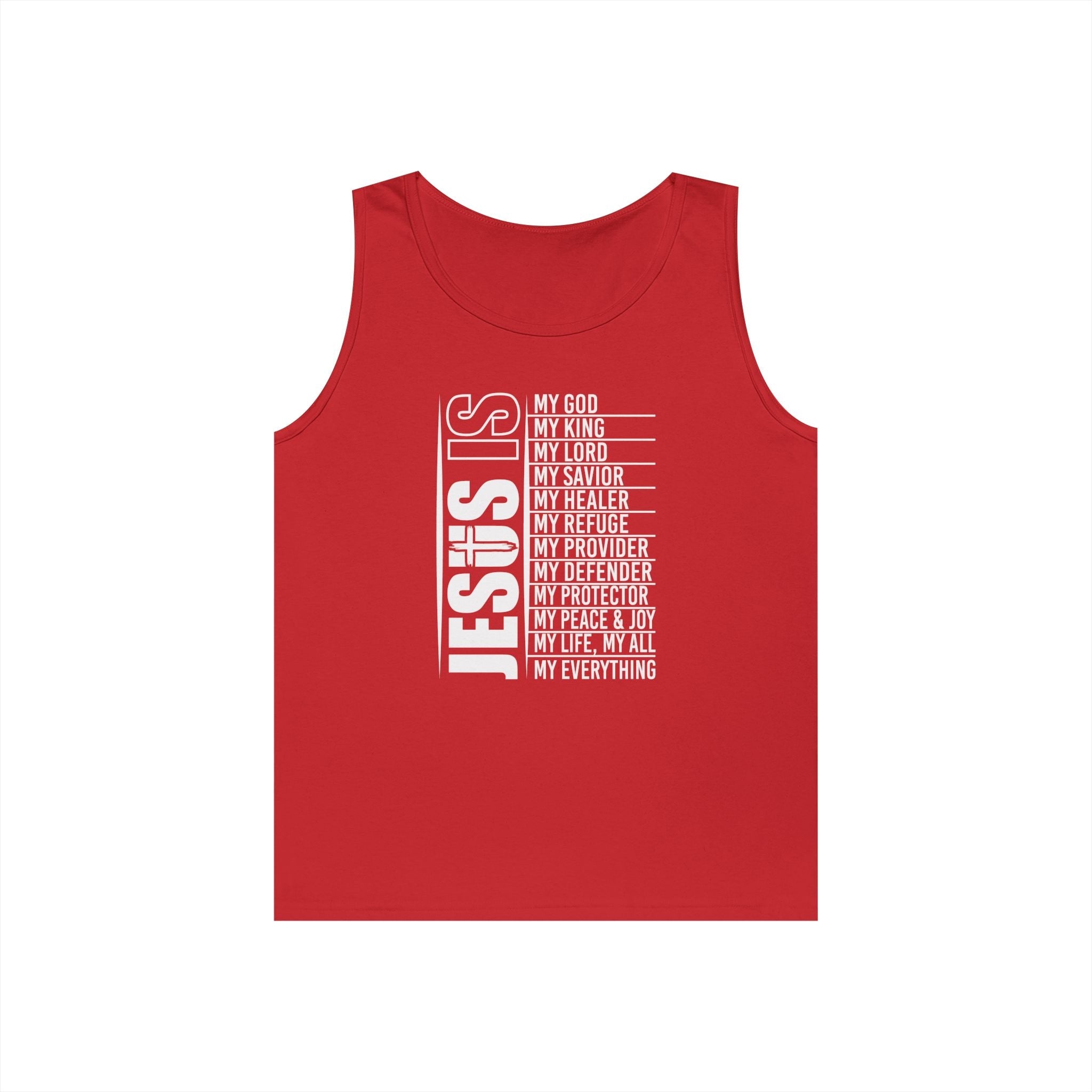 Faith Based Teen Boys Tank - Jesus Is | Tank Top by atgodanddesigns