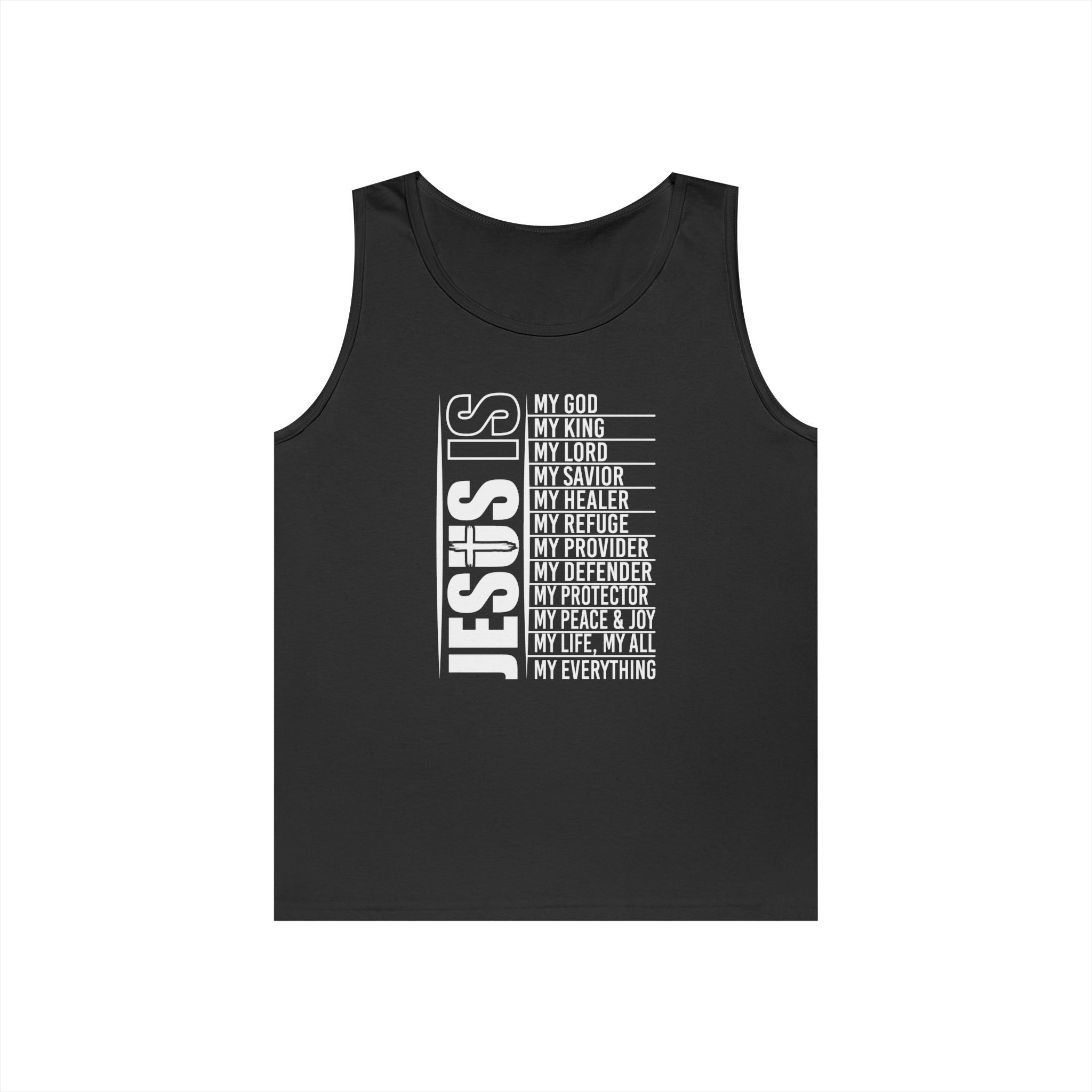 Faith Based Teen Boys Tank - Jesus Is | Tank Top by atgodanddesigns