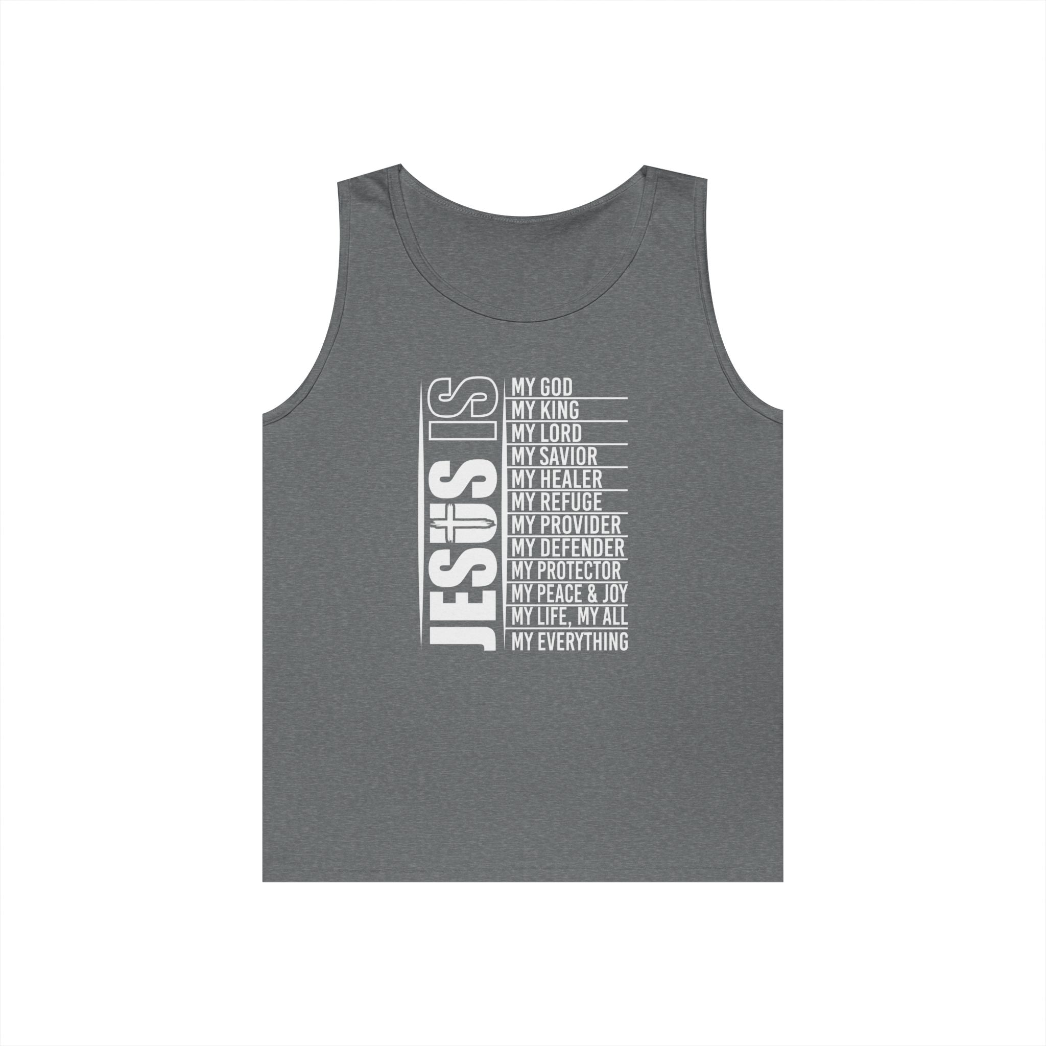 Faith Based Teen Boys Tank - Jesus Is | Tank Top by atgodanddesigns