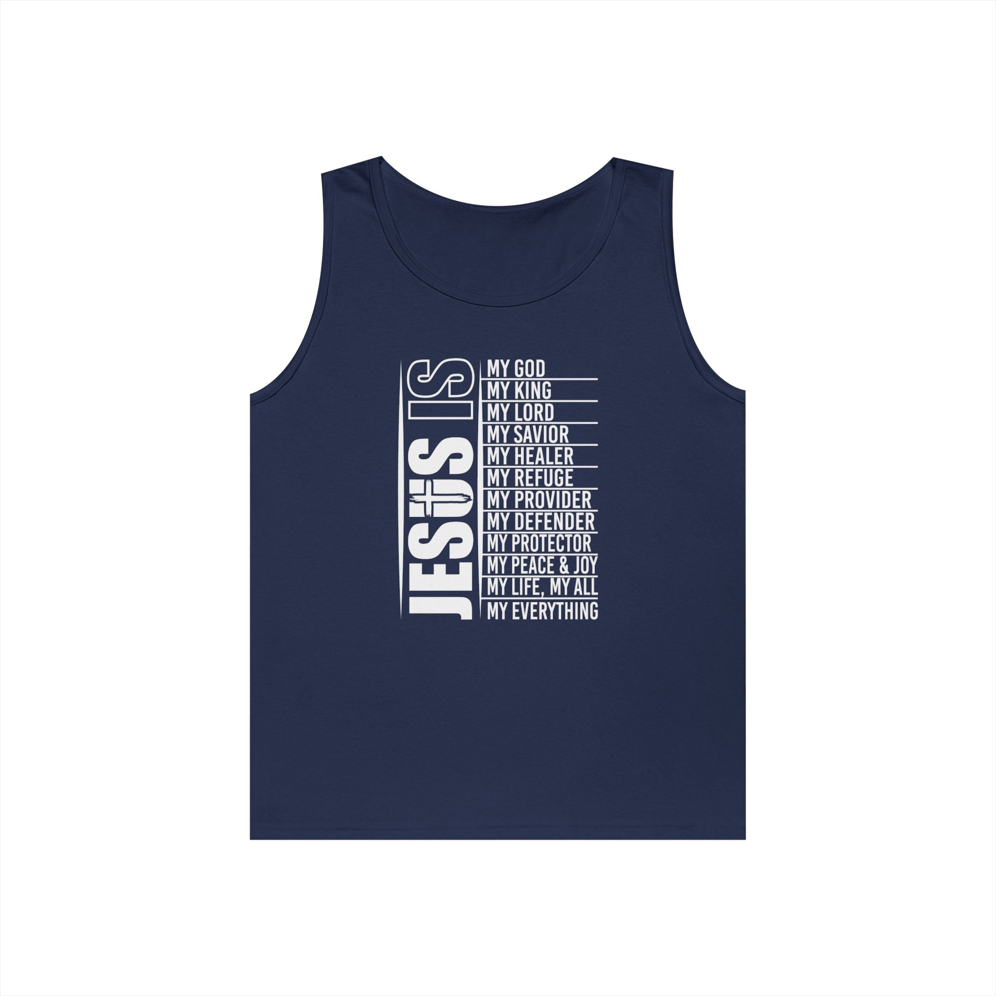 Faith Based Teen Boys Tank - Jesus Is | Tank Top by atgodanddesigns