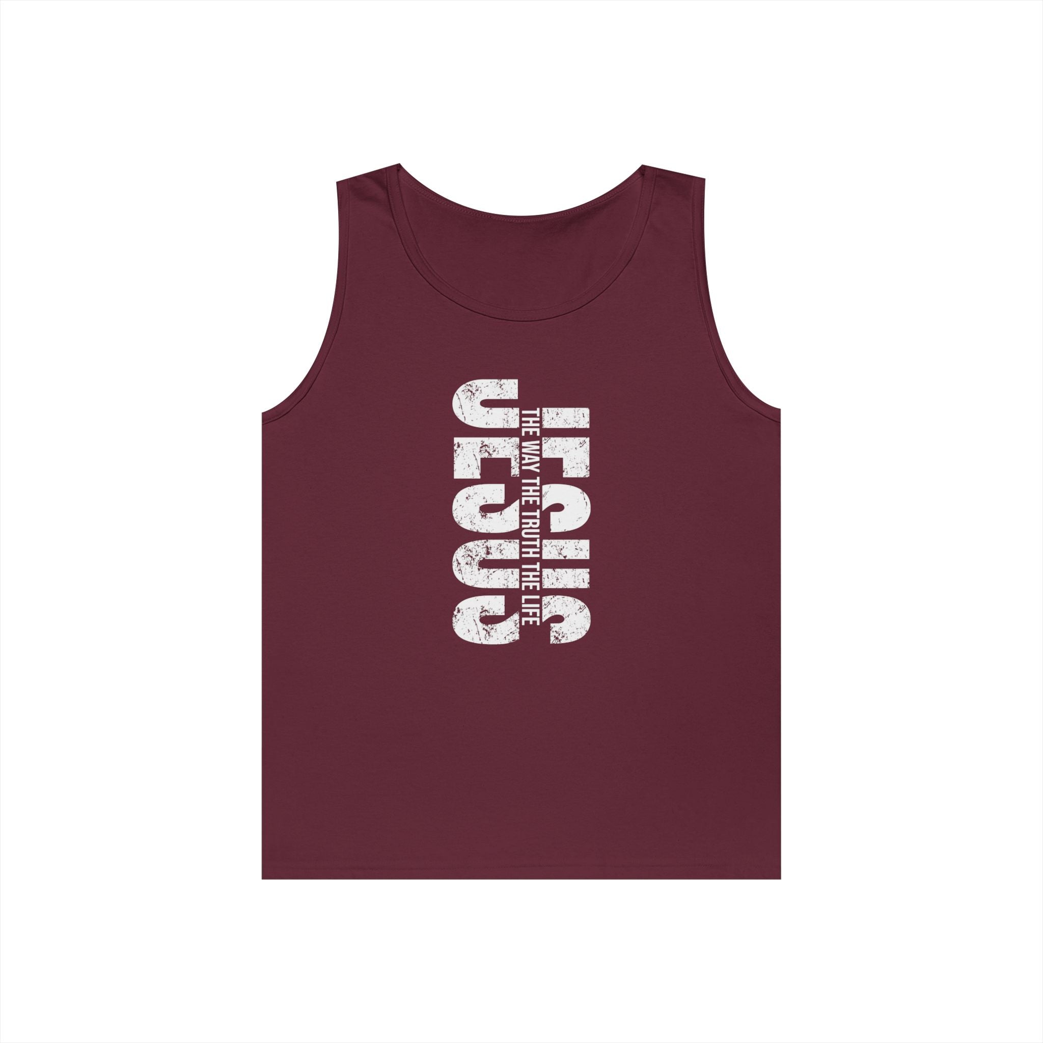 Faith Based Teen Boys Tank - Jesus The Way The Truth The Life | Tank Top by atgodanddesigns
