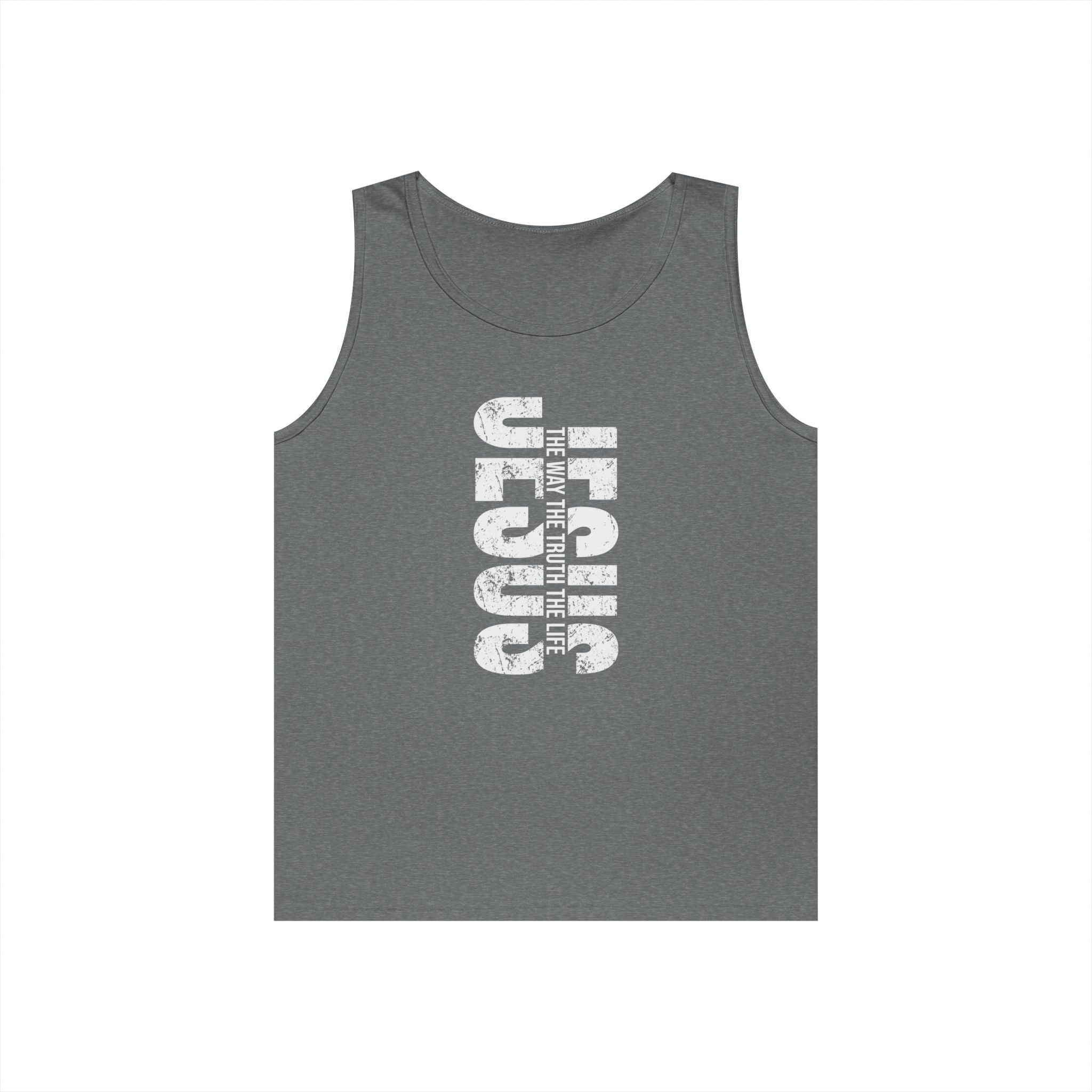 Faith Based Teen Boys Tank - Jesus The Way The Truth The Life | Tank Top by atgodanddesigns