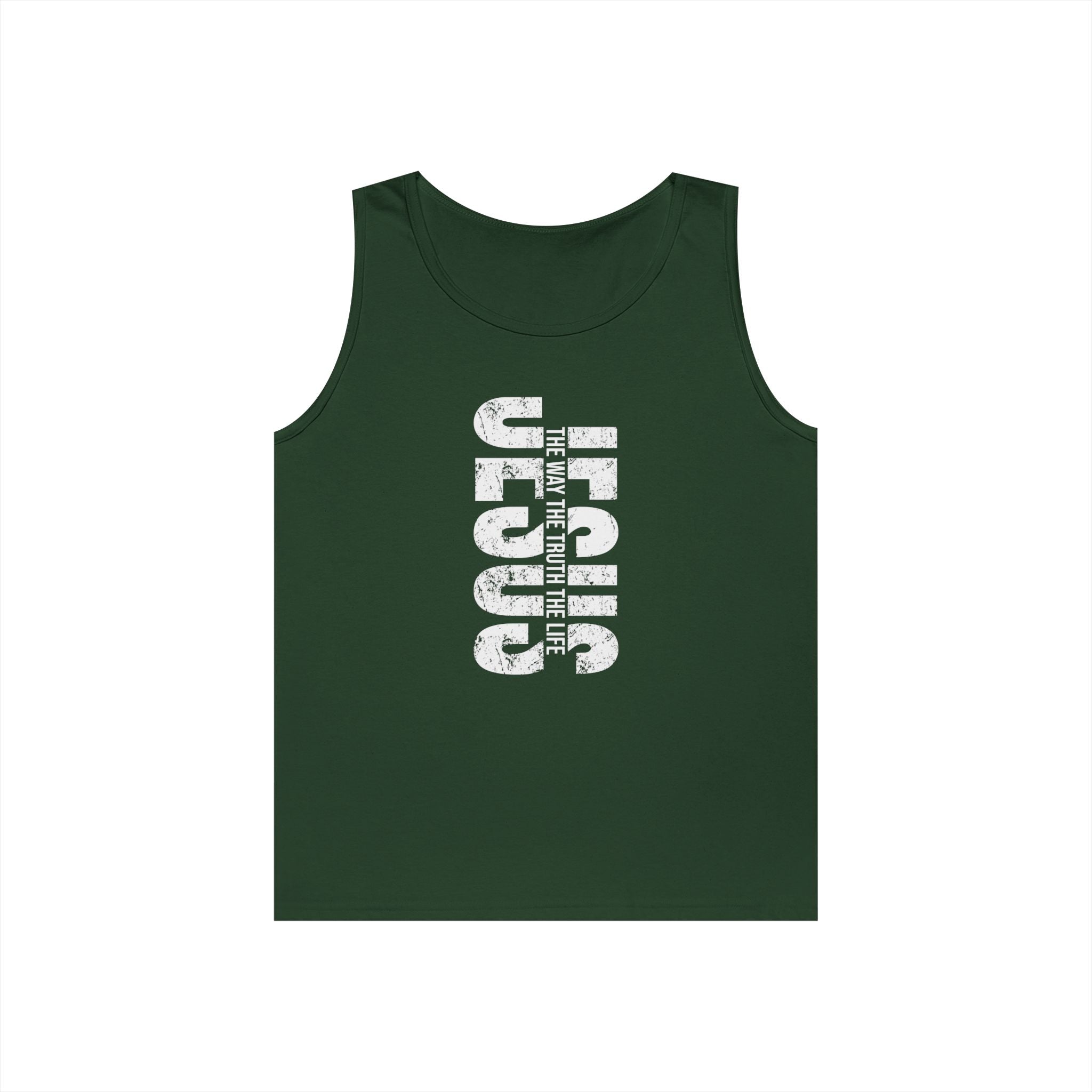 Faith Based Teen Boys Tank - Jesus The Way The Truth The Life | Tank Top by atgodanddesigns