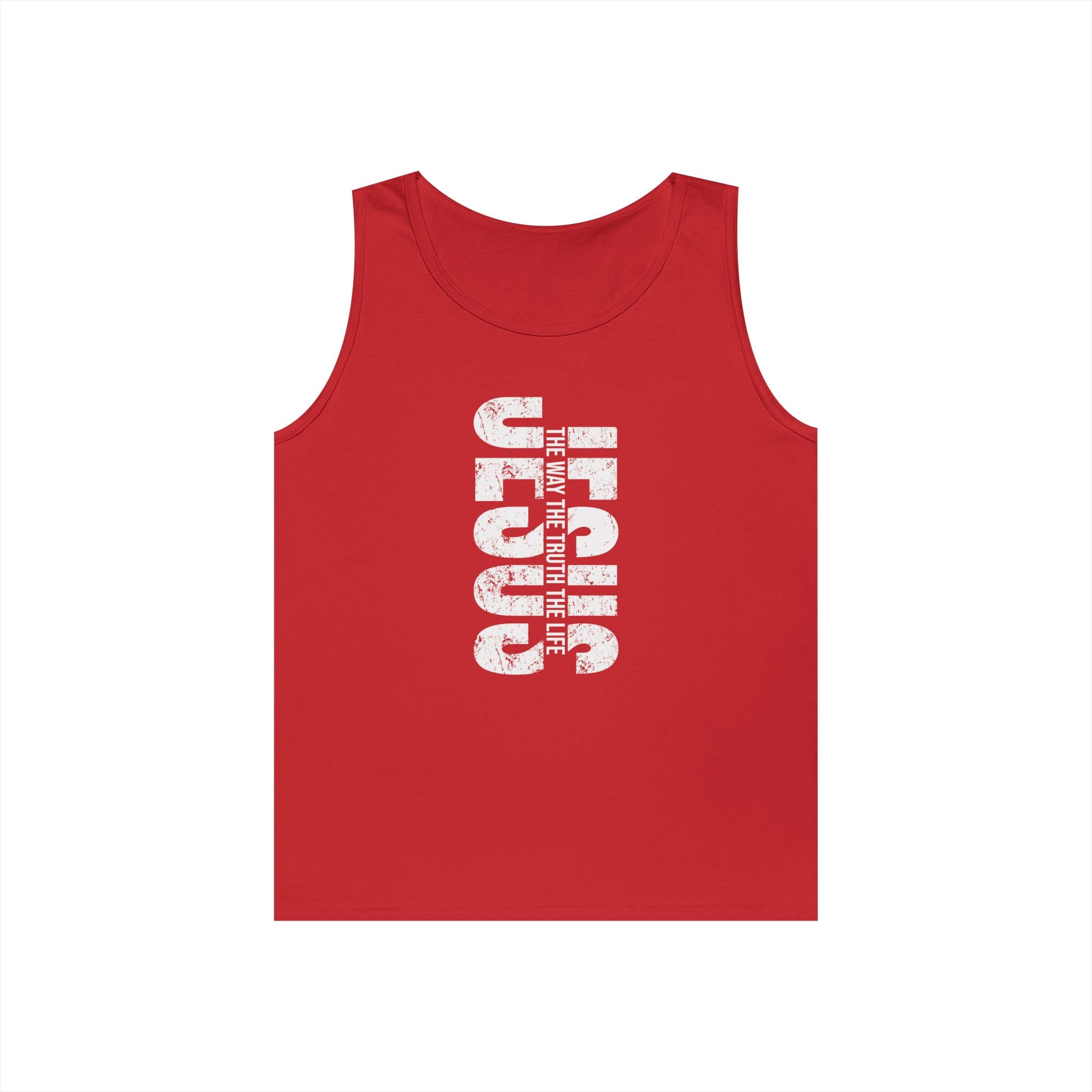 Faith Based Teen Boys Tank - Jesus The Way The Truth The Life | Tank Top by atgodanddesigns