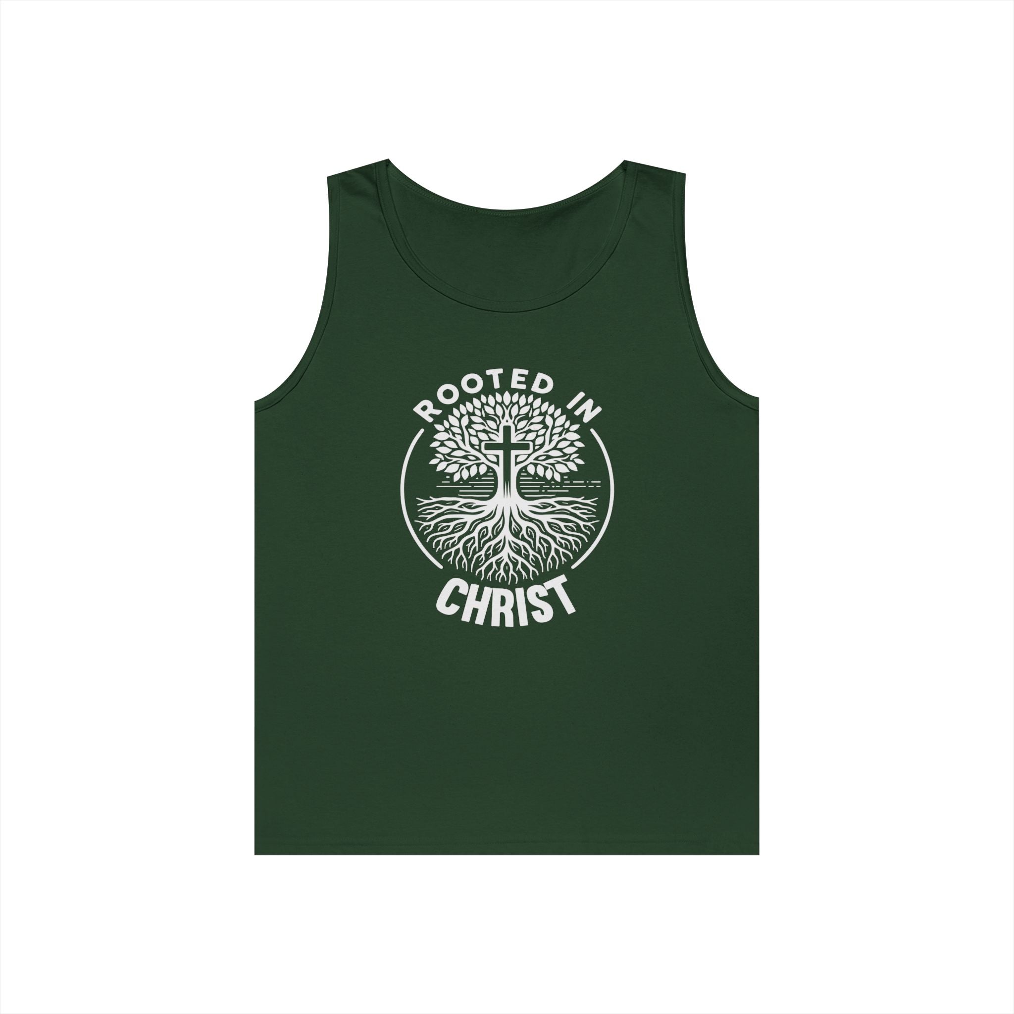 Faith Based Teen Boys Tank - Rooted in Christ | Tank Top by atgodanddesigns