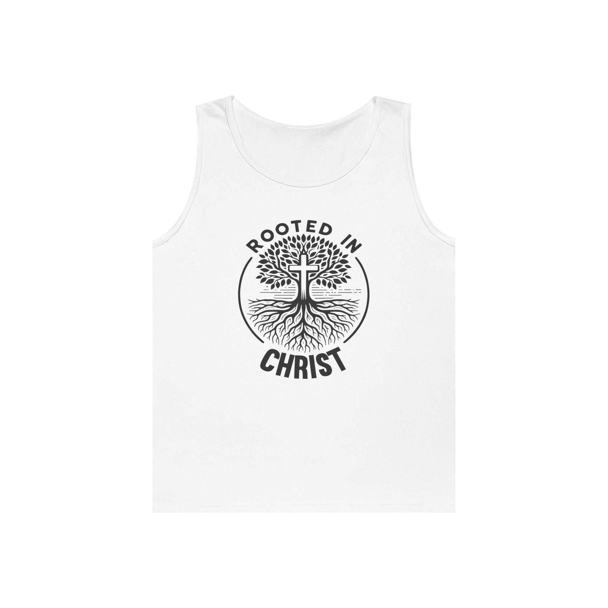 Faith Based Teen Boys Tank - Rooted in Christ | Tank Top by atgodanddesigns