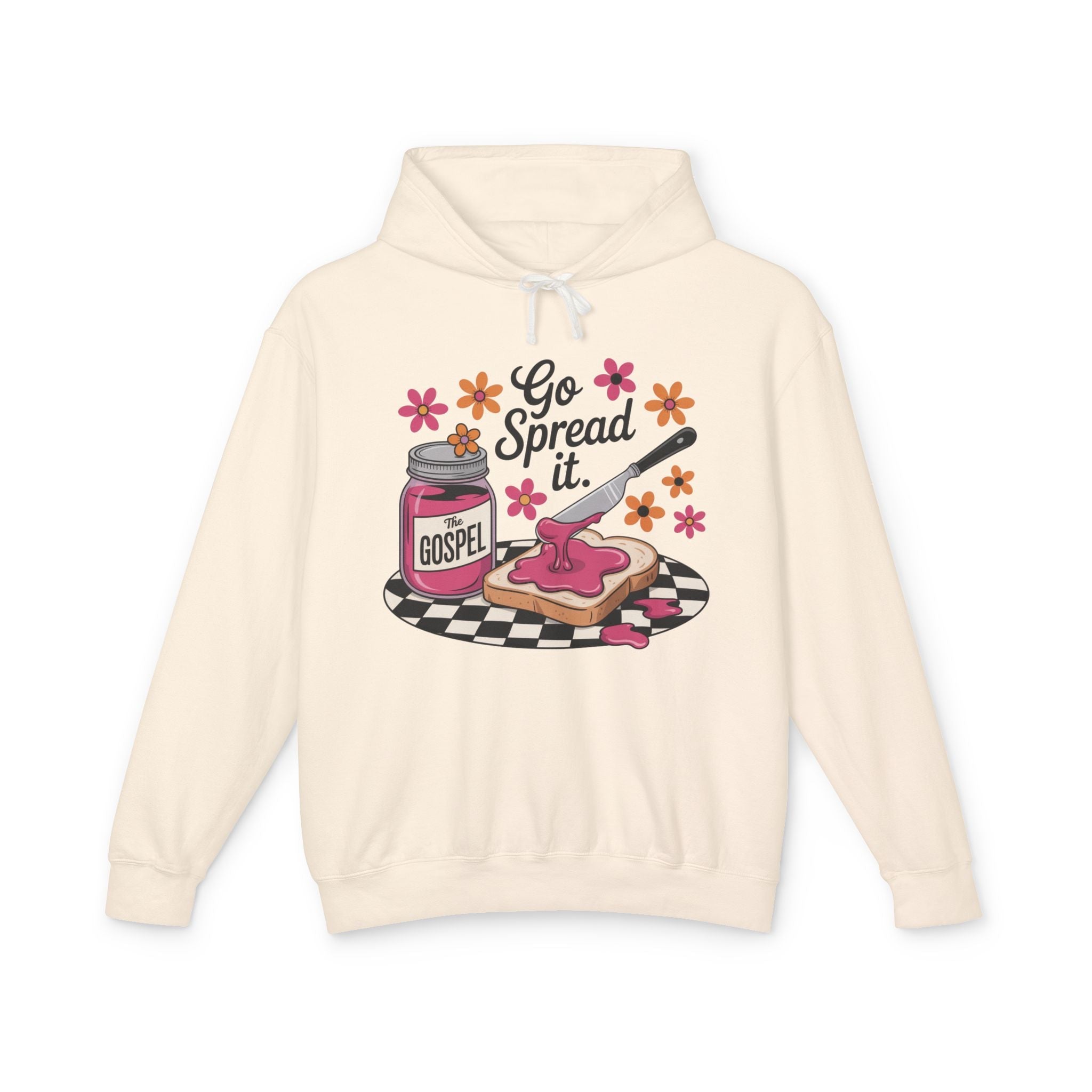 Faith Based Teen Girl Hooded Sweatshirt - Go Spread It | Hoodie by atgodanddesigns