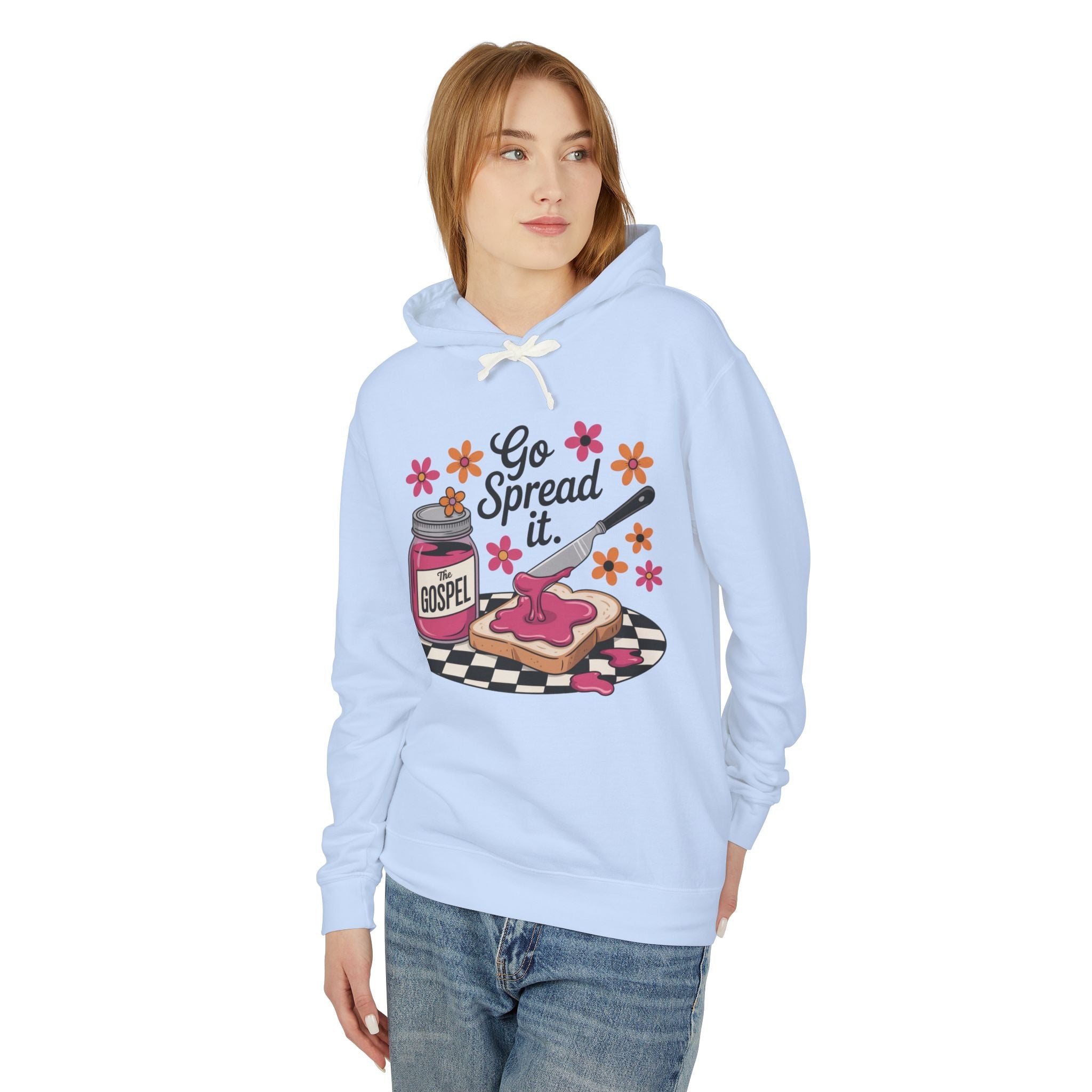Faith Based Teen Girl Hooded Sweatshirt - Go Spread It | Hoodie by atgodanddesigns