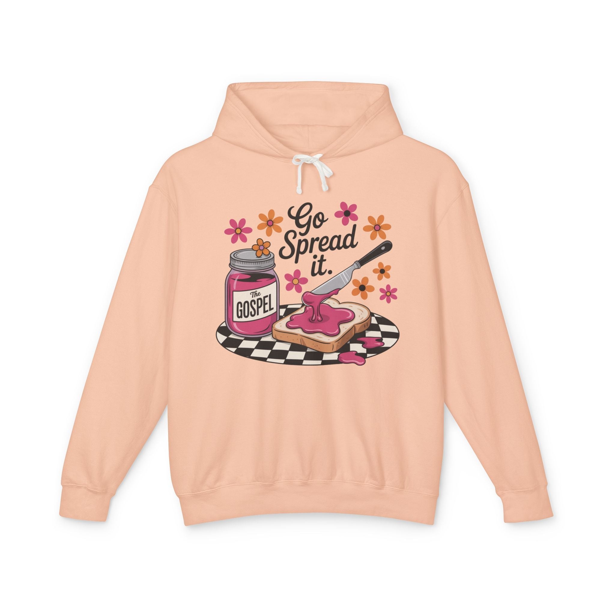 Faith Based Teen Girl Hooded Sweatshirt - Go Spread It | Hoodie by atgodanddesigns