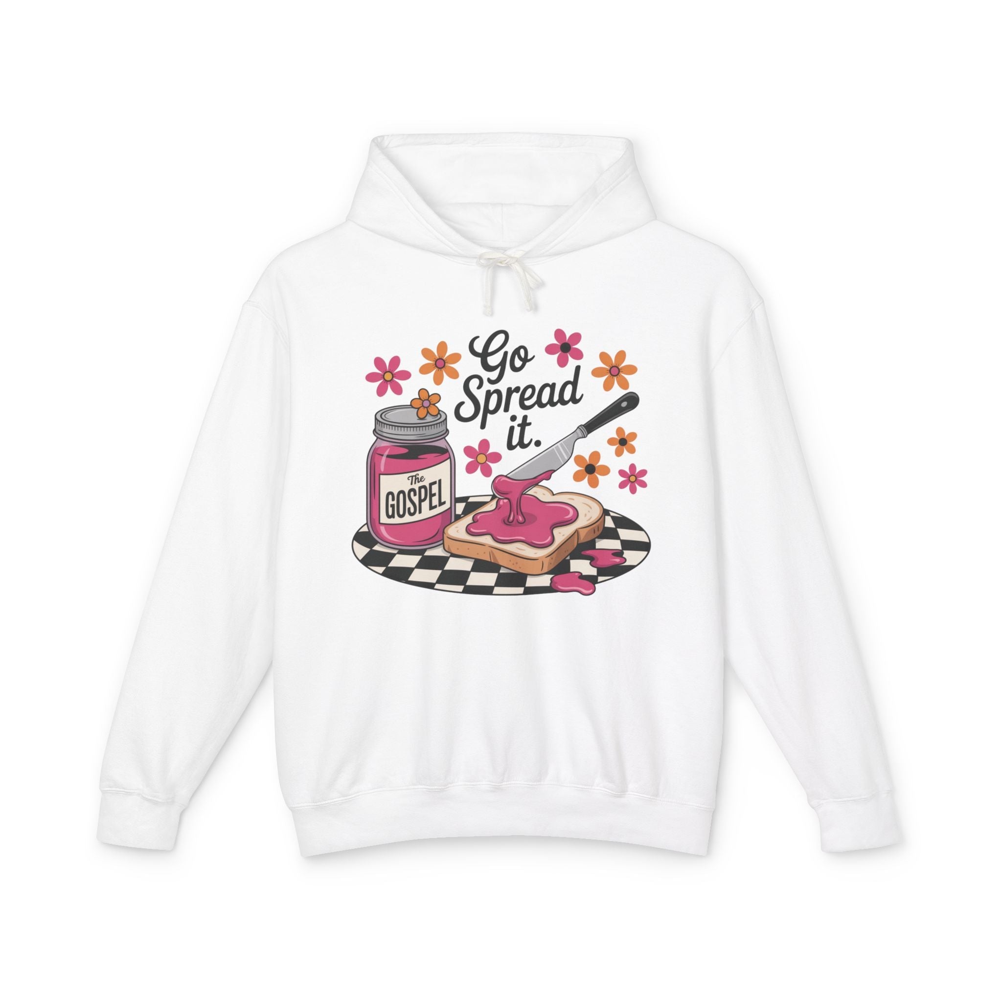 Faith Based Teen Girl Hooded Sweatshirt - Go Spread It | Hoodie by atgodanddesigns