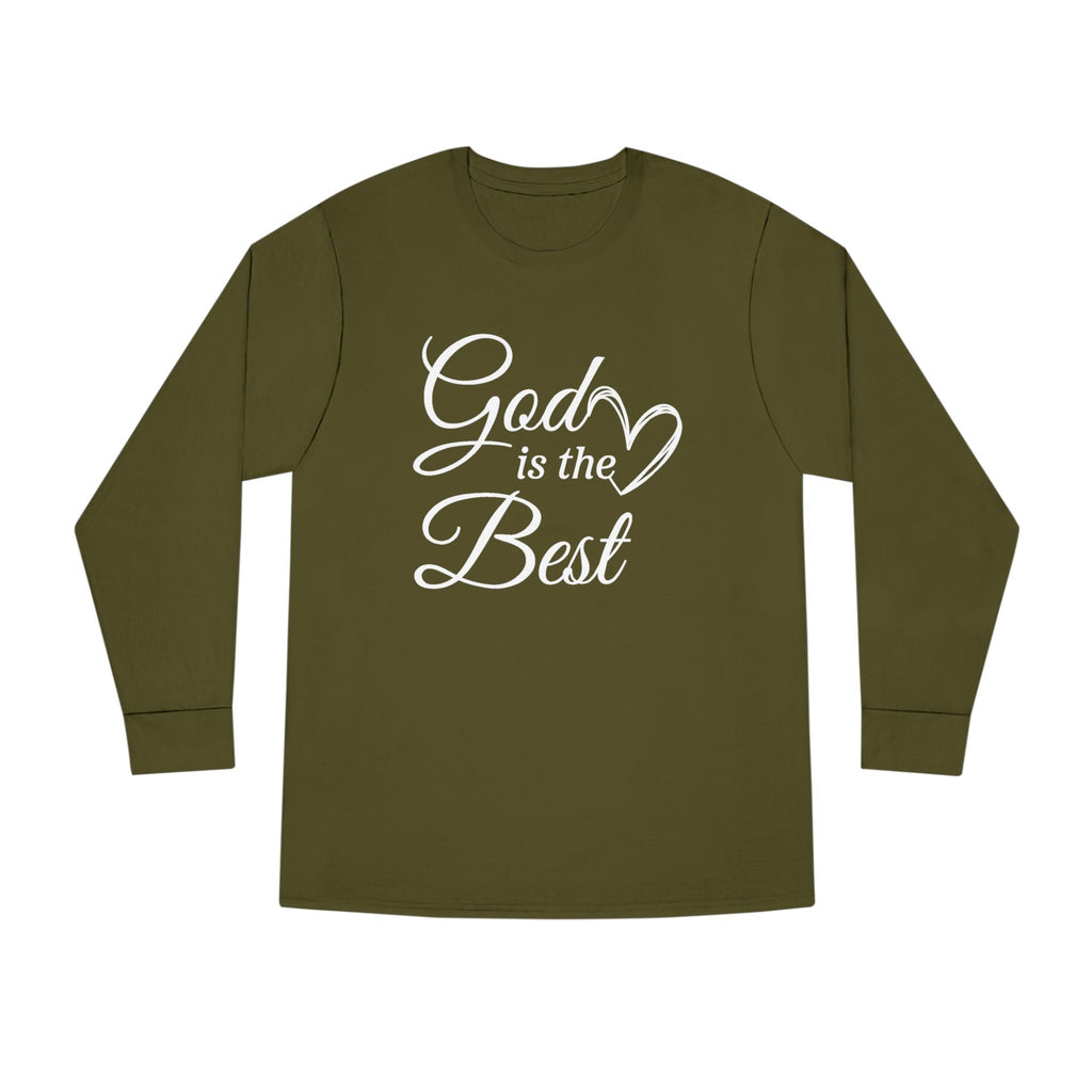 Faith Based Teen Girl Long Sleeve T-Shirt - God Is The Best | Long - sleeve by atgodanddesigns