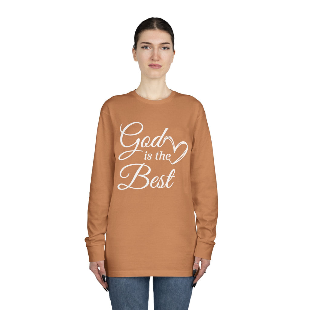 Faith Based Teen Girl Long Sleeve T-Shirt - God Is The Best | Long - sleeve by atgodanddesigns