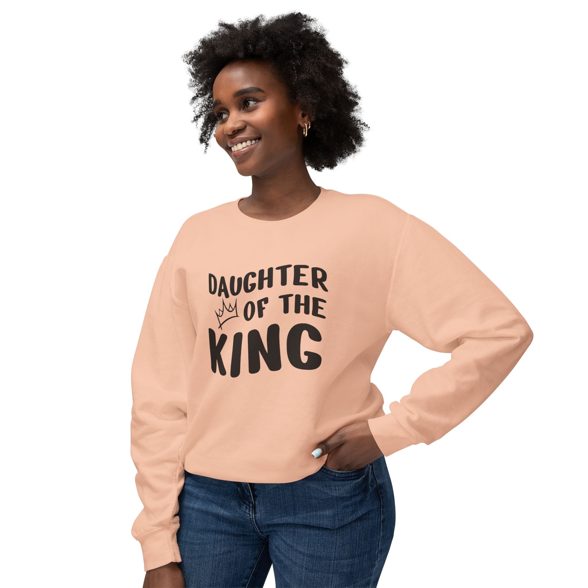 Faith Based Teen Girl Sweatshirt - Daughter of the King | Sweatshirt by atgodanddesigns