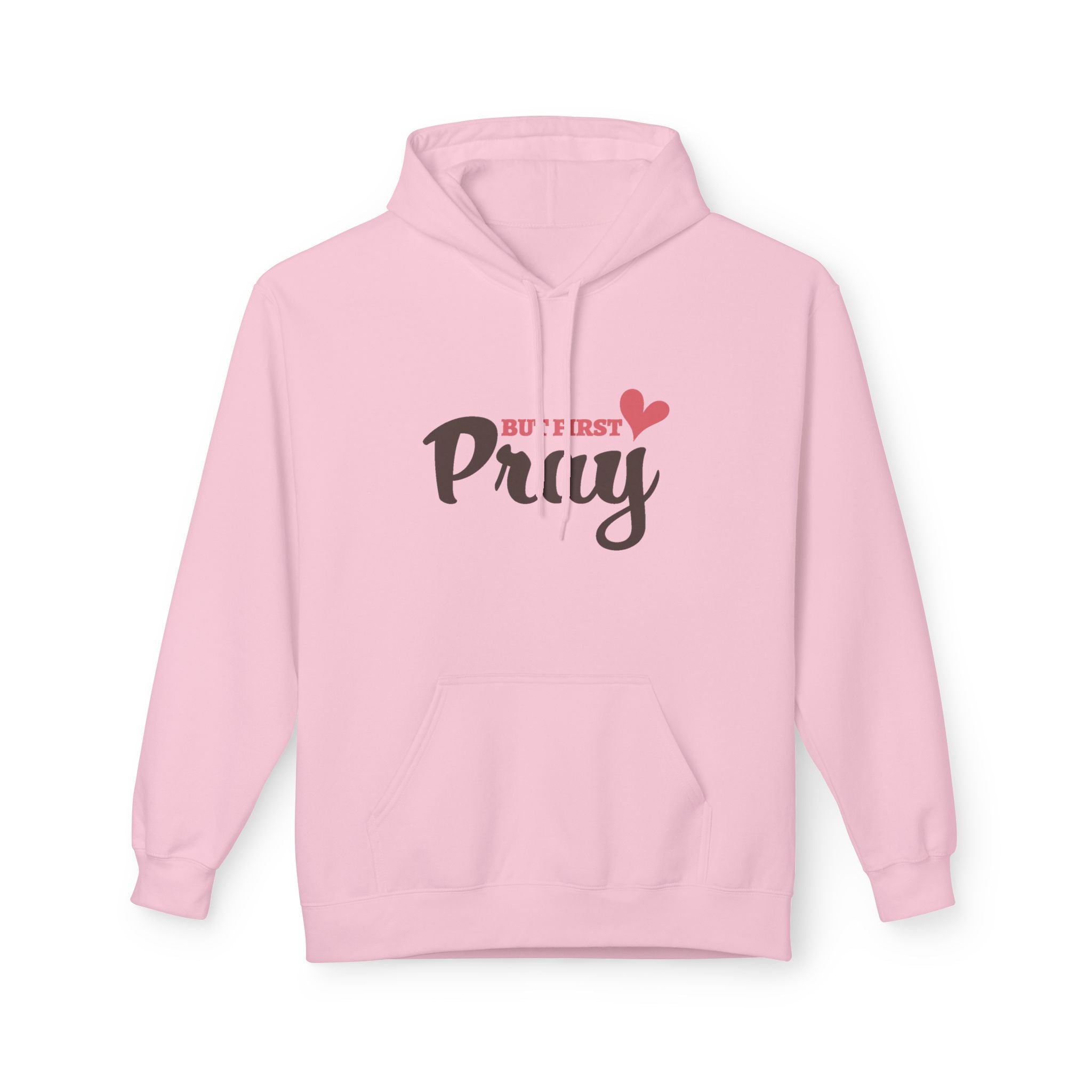 Faith Based Teen Girls Fleece Hoodie - But First Pray | Hoodie by atgodanddesigns