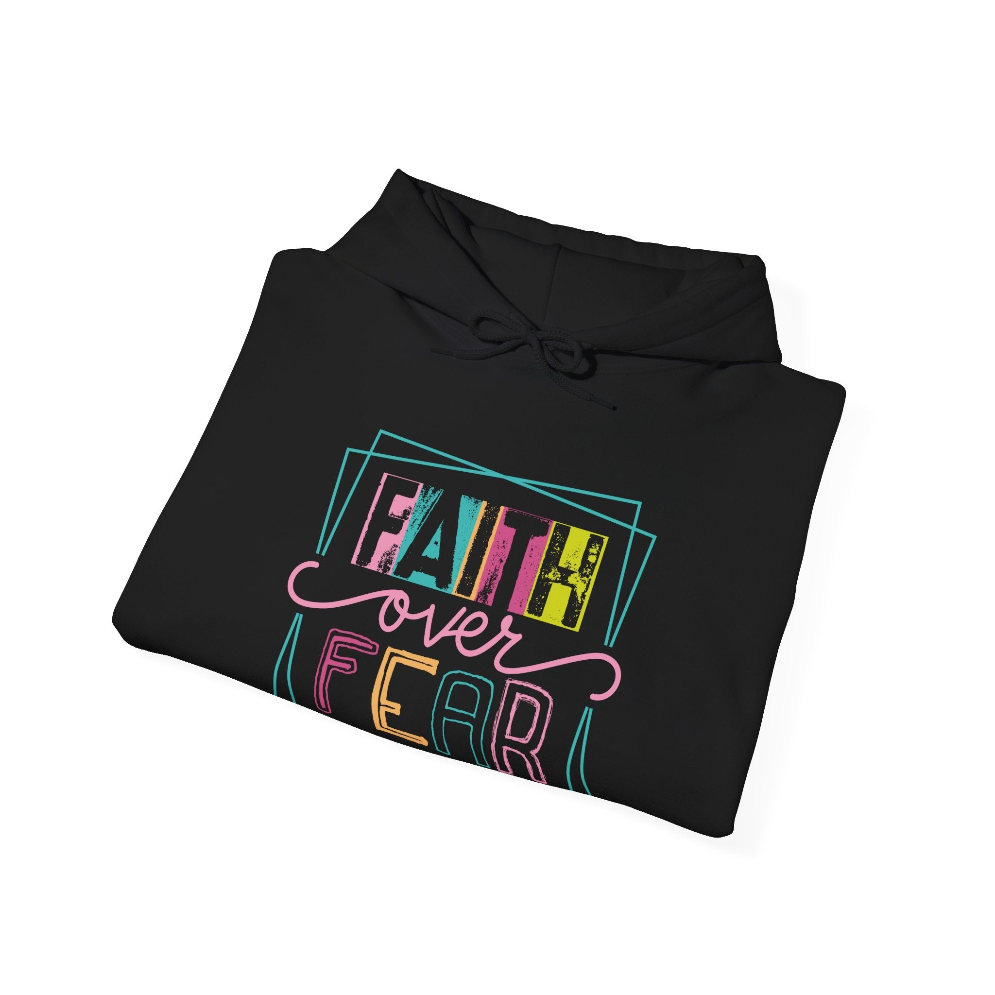 Faith Based Teen Girls Hoodie - Faith Over Fear | Hoodie by atgodanddesigns