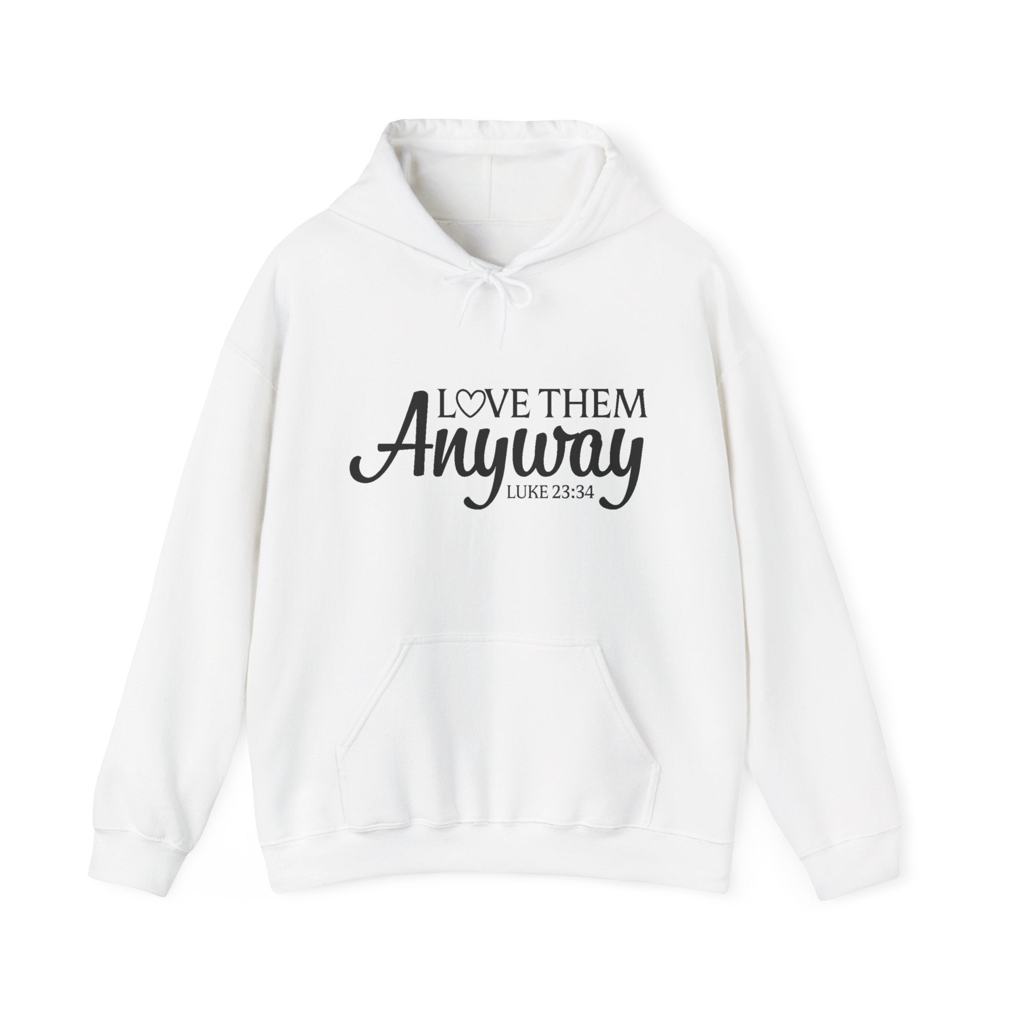 Faith Based Teen Girls Hoodie - Love Them Anyway | Hoodie by atgodanddesigns