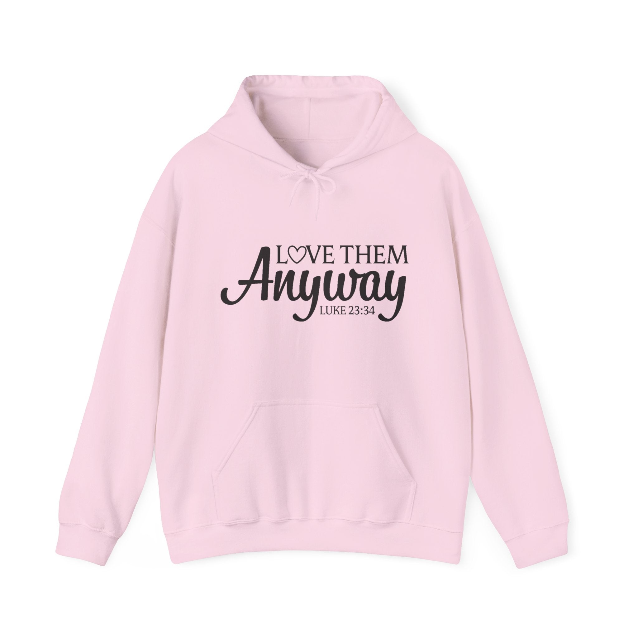 Faith Based Teen Girls Hoodie - Love Them Anyway | Hoodie by atgodanddesigns