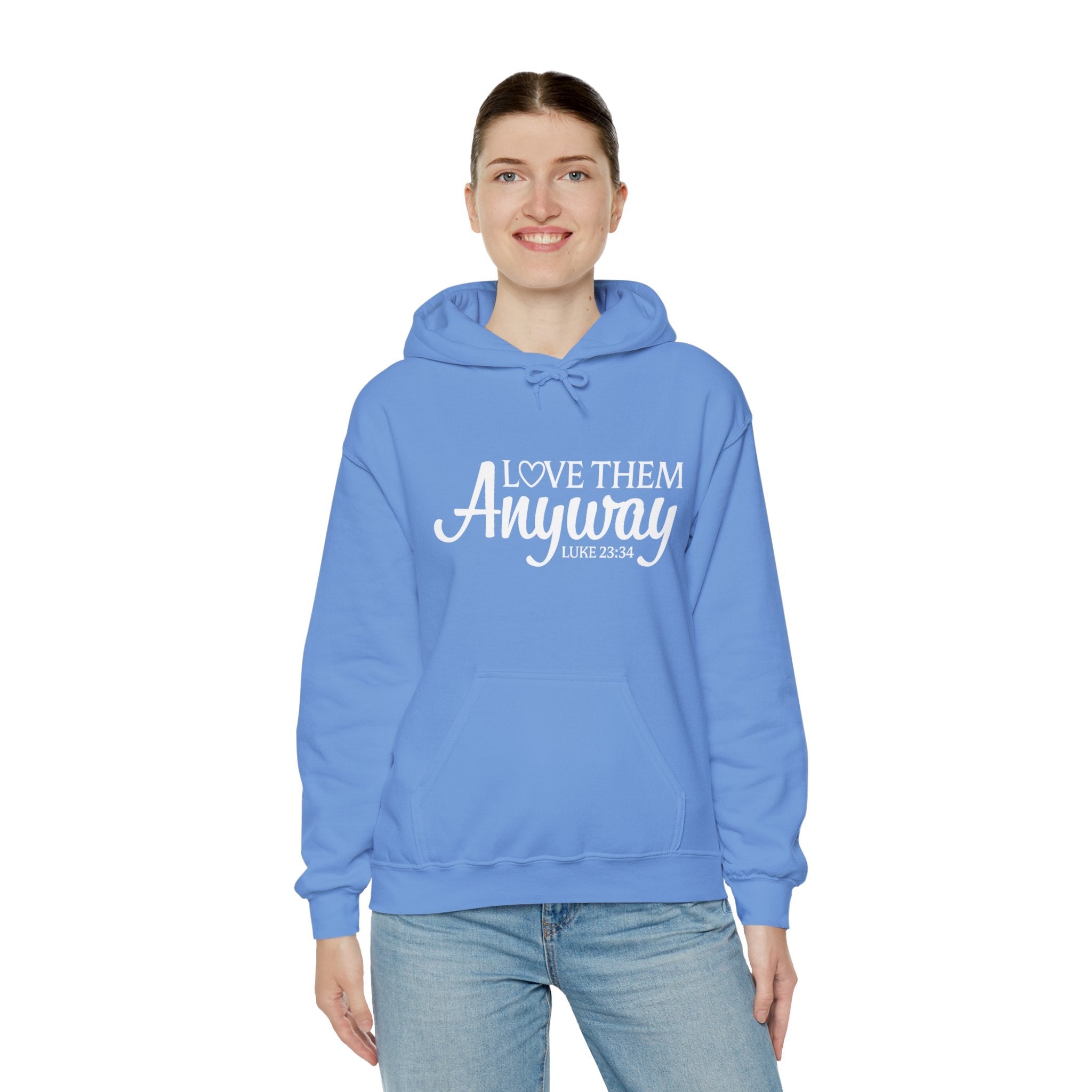 Faith Based Teen Girls Hoodie - Love Them Anyway | Hoodie by atgodanddesigns