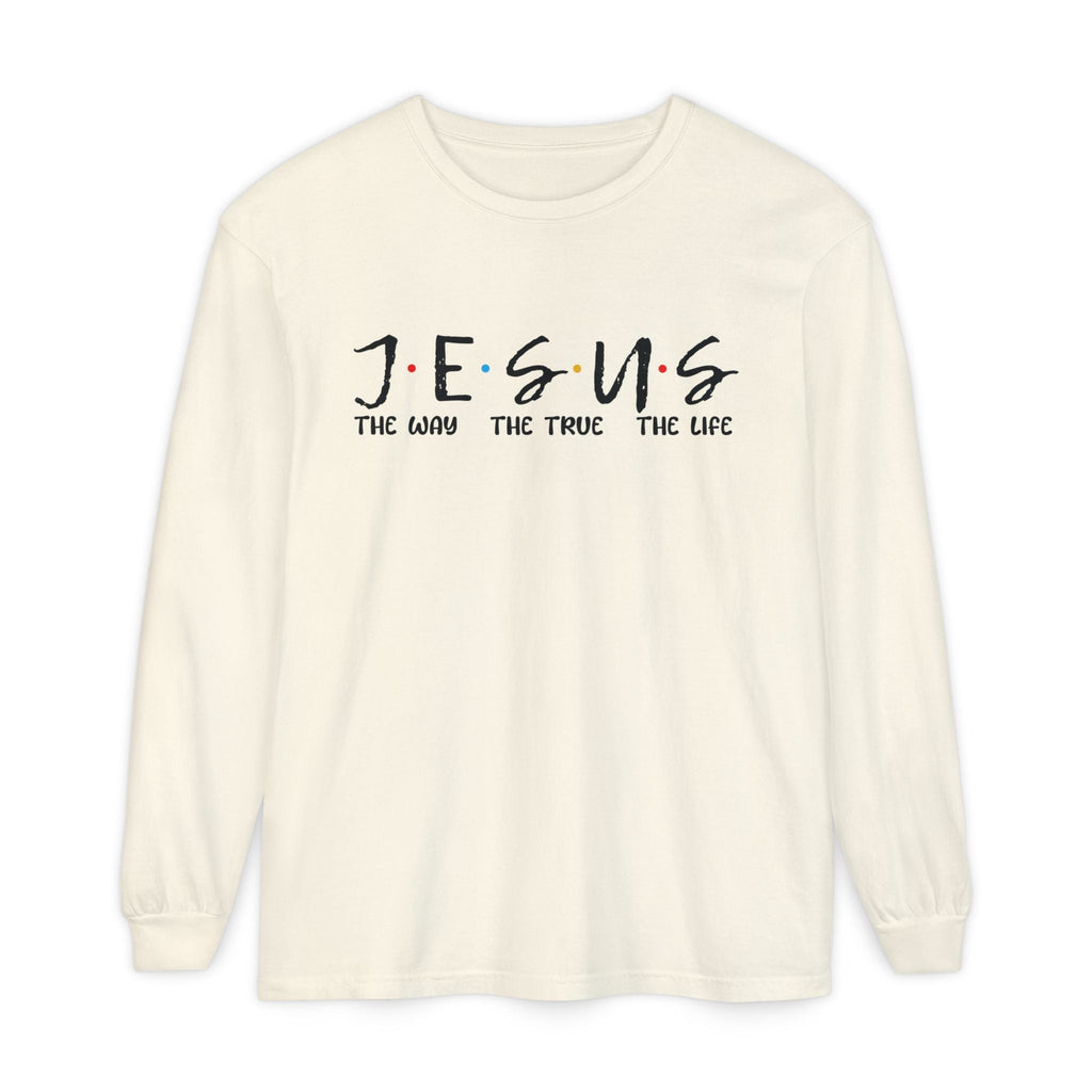Faith Based Teen Girls Long Sleeve T-Shirt - J.E.S.U.S The Way The True The Light | Long - sleeve by atgodanddesigns