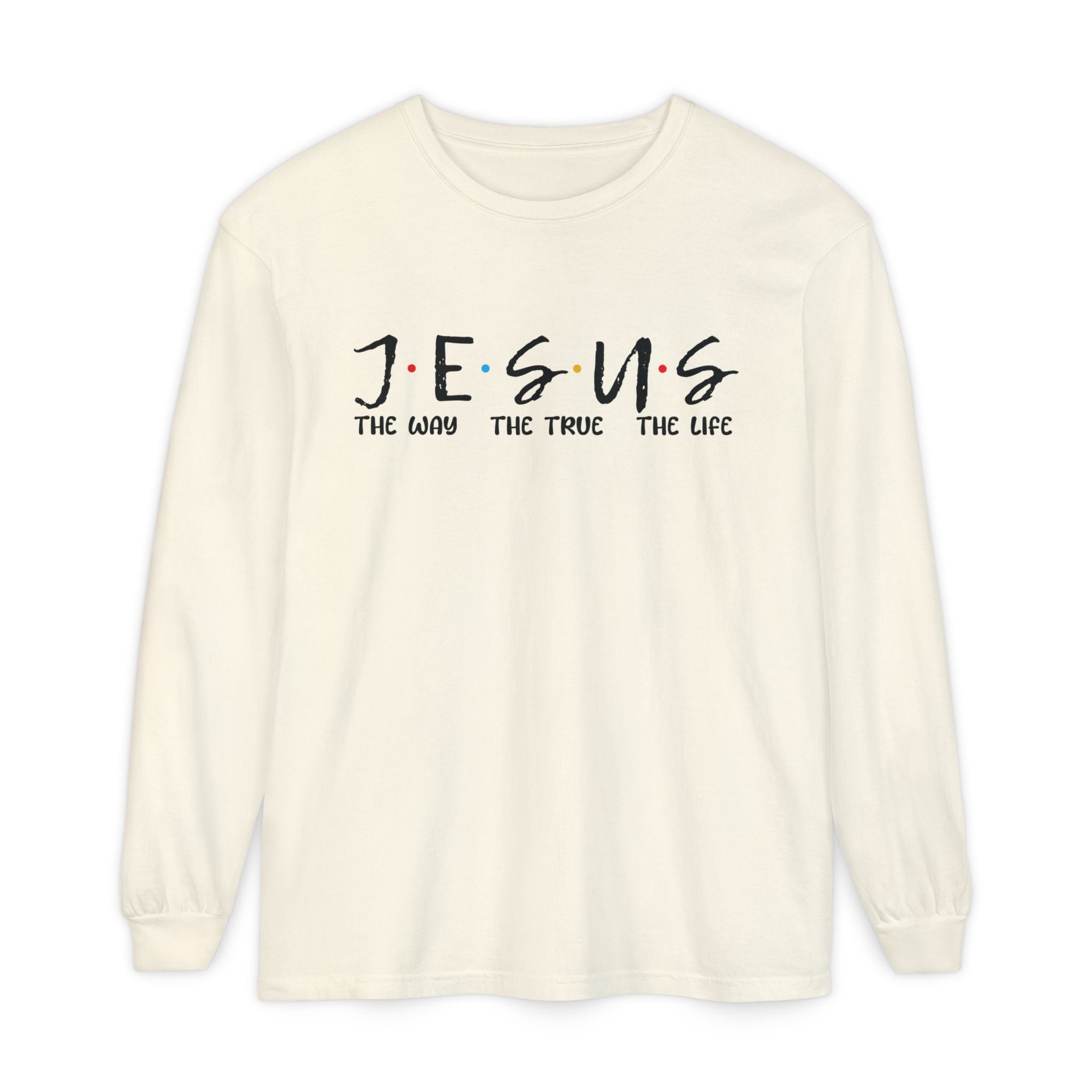 Faith Based Teen Girls Long Sleeve T-Shirt - J.E.S.U.S The Way The True The Light | Long - sleeve by atgodanddesigns