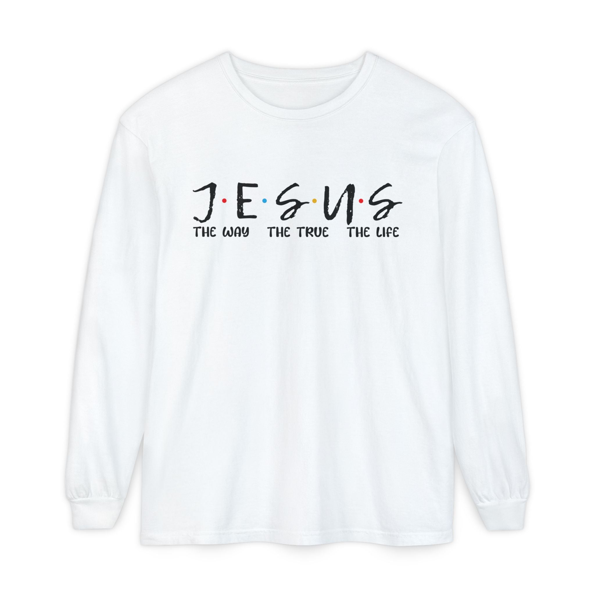 Faith Based Teen Girls Long Sleeve T-Shirt - J.E.S.U.S The Way The True The Light | Long - sleeve by atgodanddesigns